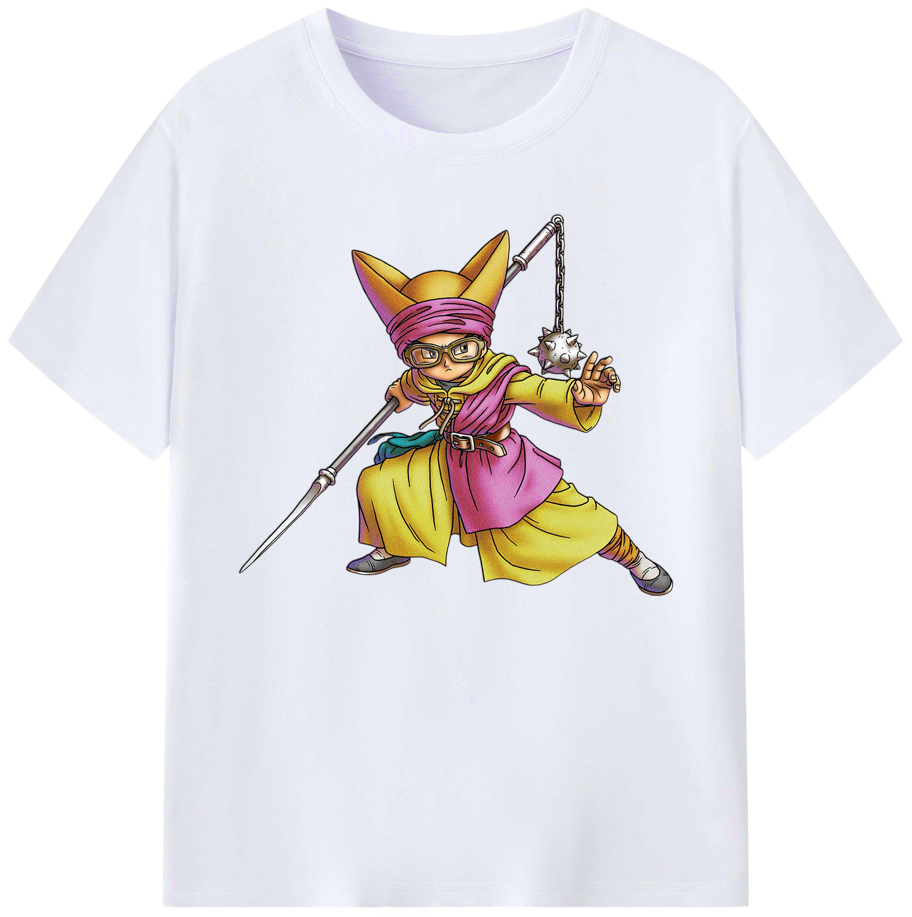 （画像用） ドラゴンクエスト Doragon Kuesuto Dragon Quest 綿100％ メンズ半袖Tシャツ｜肌触りやわらか＆通気性