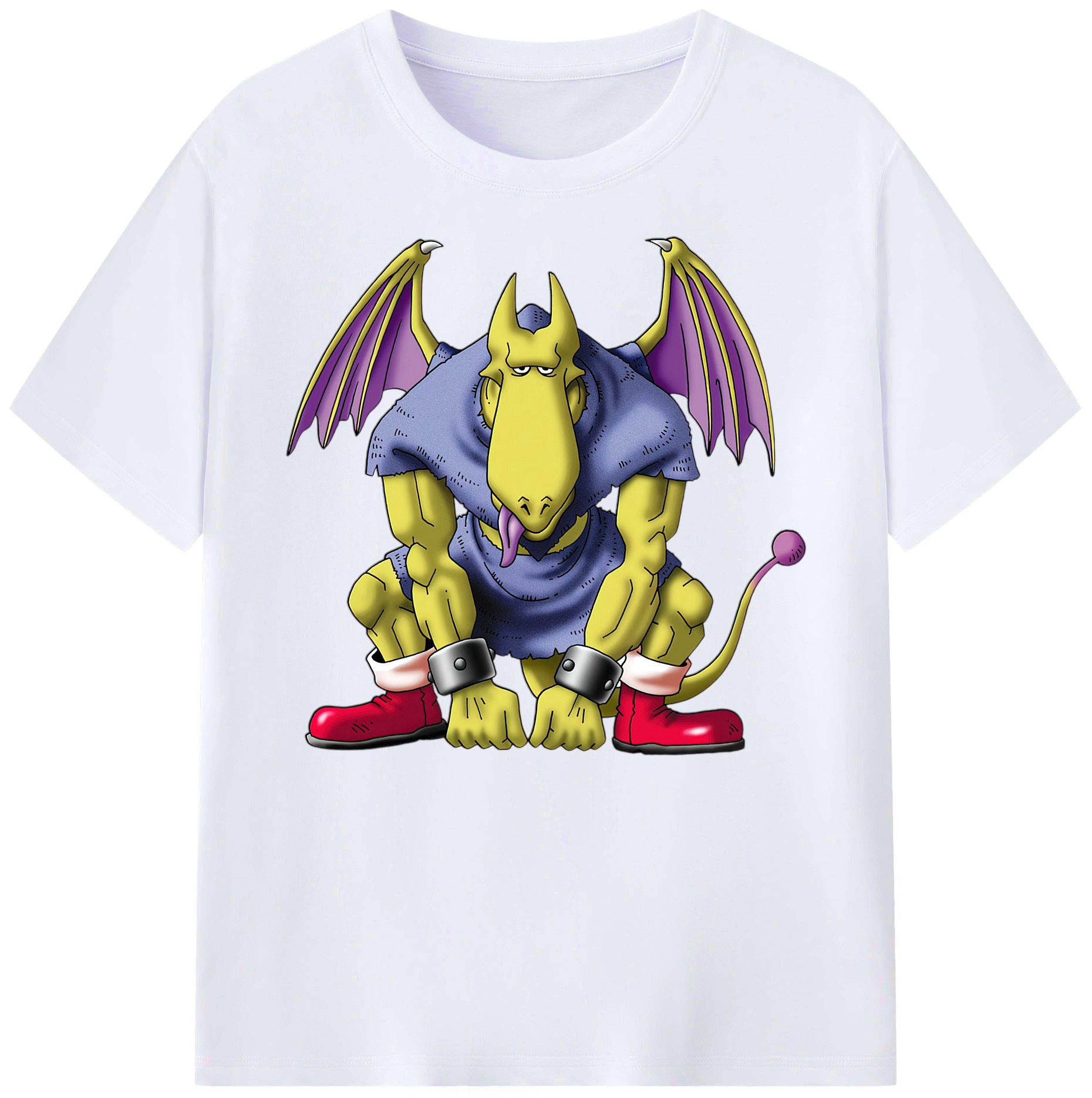 （画像用） ドラゴンクエスト Doragon Kuesuto Dragon Quest 綿100％ メンズ半袖Tシャツ｜肌触りやわらか＆通気性