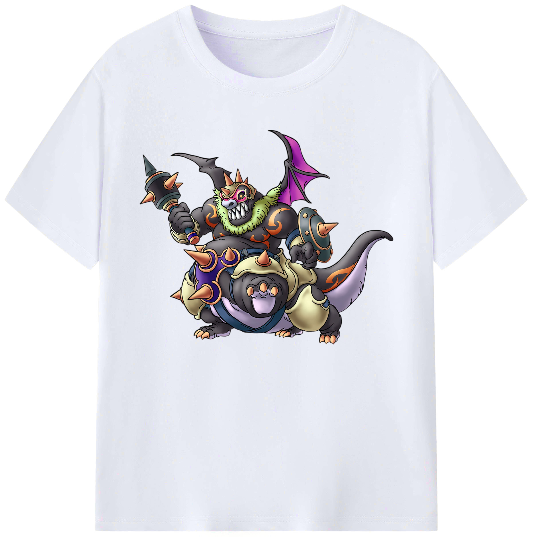 （画像用） ドラゴンクエスト Doragon Kuesuto Dragon Quest 綿100％ メンズ半袖Tシャツ｜肌触りやわらか＆通気性