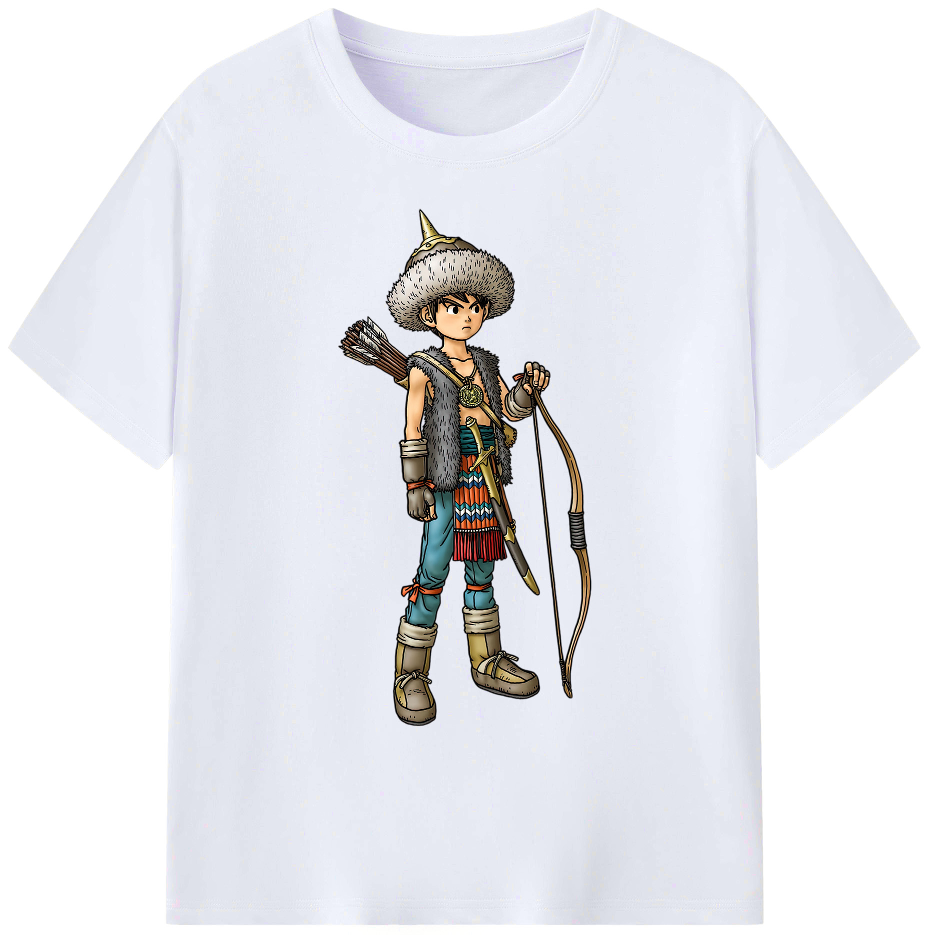 （画像用） ドラゴンクエスト Doragon Kuesuto Dragon Quest 綿100％ メンズ半袖Tシャツ｜肌触りやわらか＆通気性