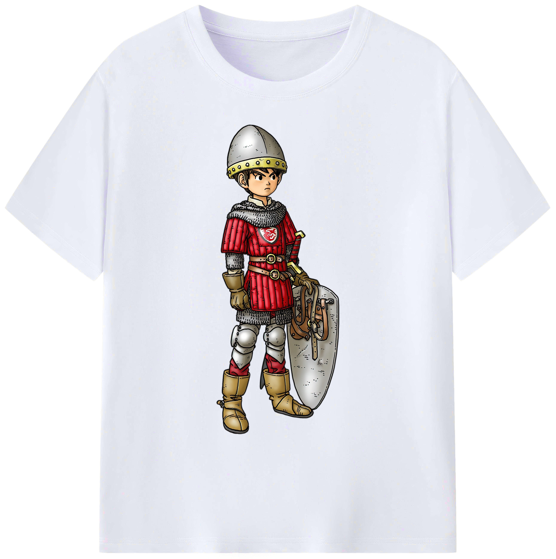 （画像用） ドラゴンクエスト Doragon Kuesuto Dragon Quest 綿100％ メンズ半袖Tシャツ｜肌触りやわらか＆通気性