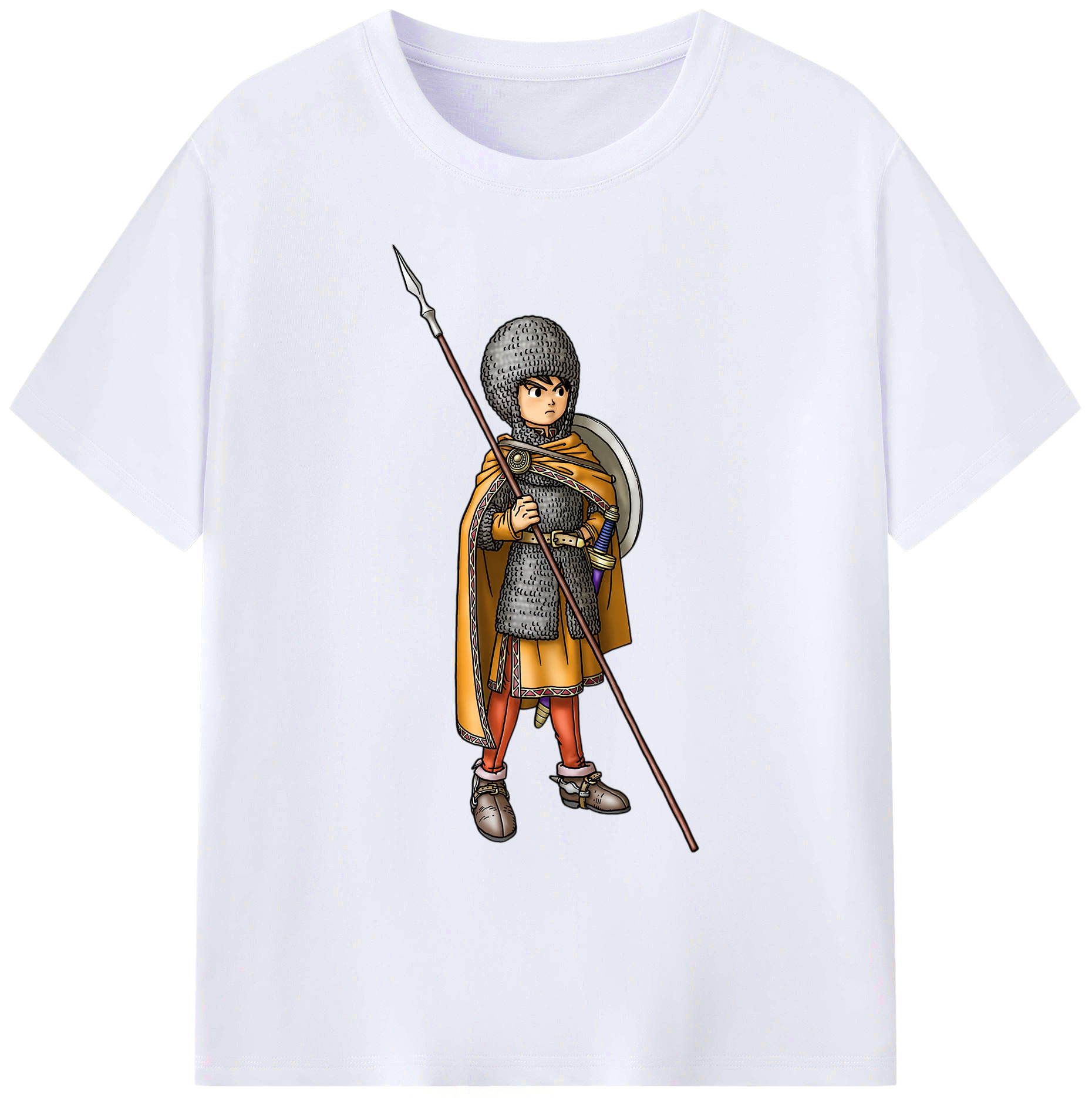 （画像用） ドラゴンクエスト Doragon Kuesuto Dragon Quest 綿100％ メンズ半袖Tシャツ｜肌触りやわらか＆通気性
