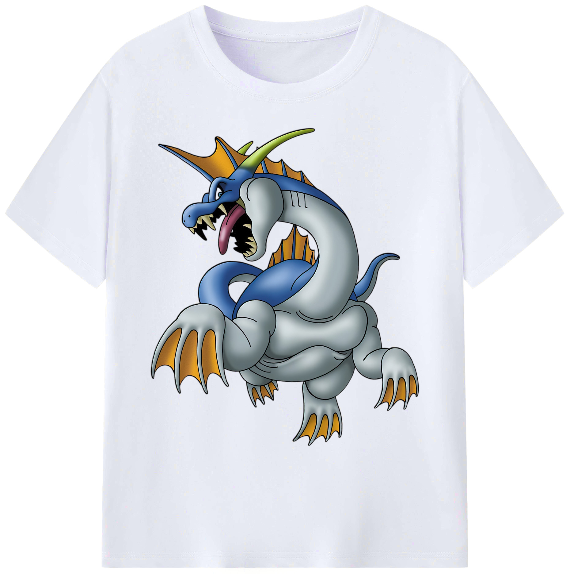 （画像用） ドラゴンクエスト Doragon Kuesuto Dragon Quest 綿100％ メンズ半袖Tシャツ｜肌触りやわらか＆通気性