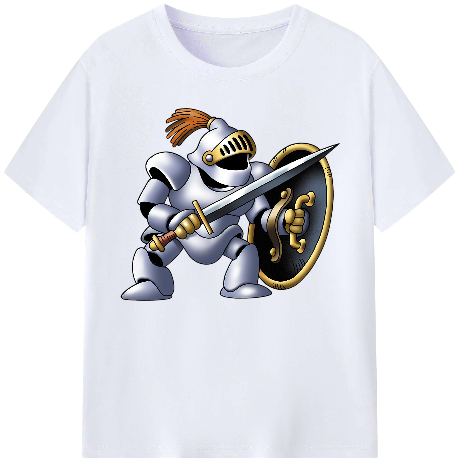 （画像用） ドラゴンクエスト Doragon Kuesuto Dragon Quest 綿100％ メンズ半袖Tシャツ｜肌触りやわらか＆通気性