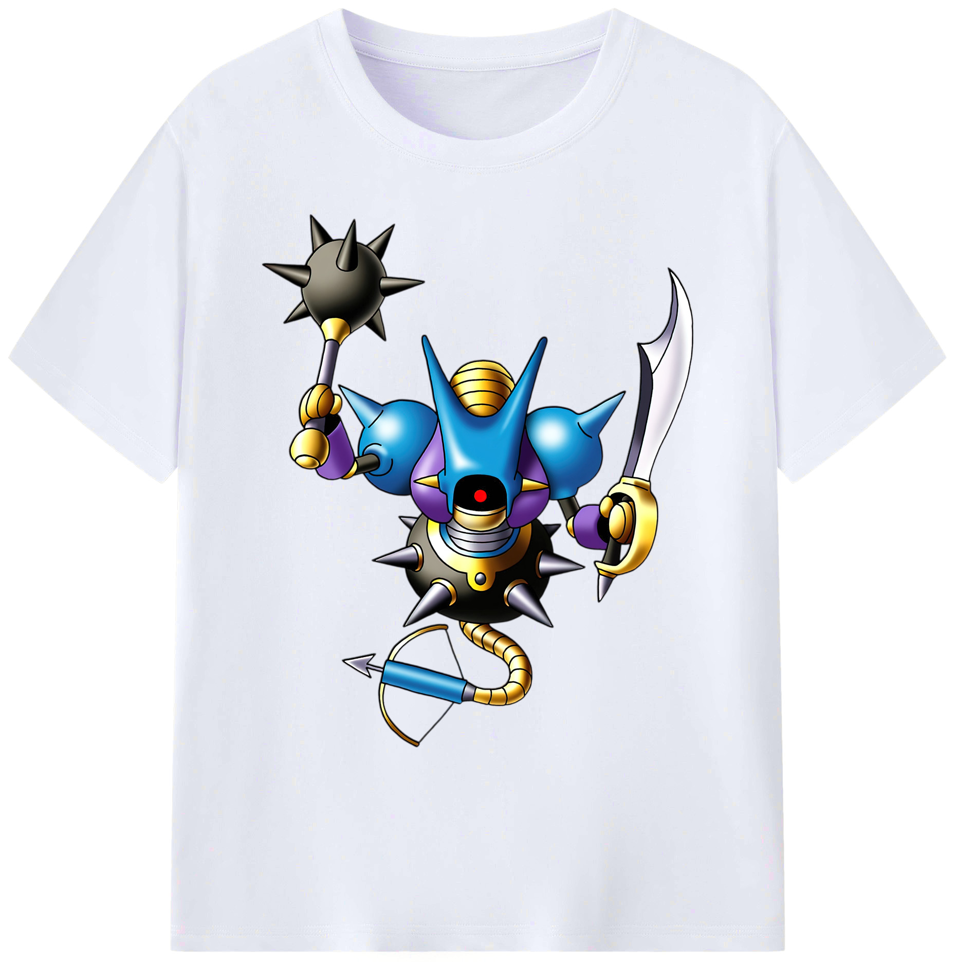 （画像用） ドラゴンクエスト Doragon Kuesuto Dragon Quest 綿100％ メンズ半袖Tシャツ｜肌触りやわらか＆通気性