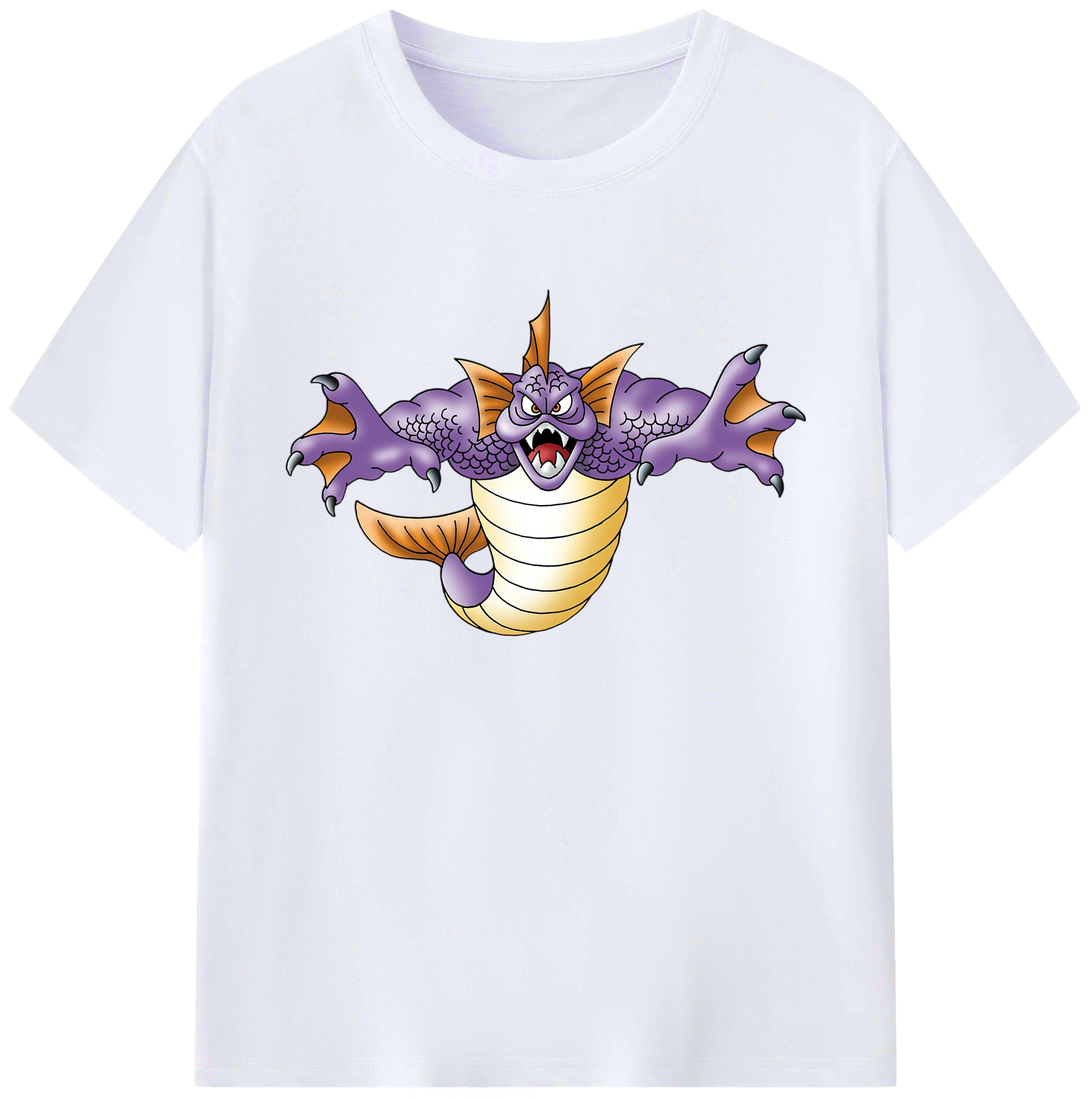 （画像用） ドラゴンクエスト Doragon Kuesuto Dragon Quest 綿100％ メンズ半袖Tシャツ｜肌触りやわらか＆通気性