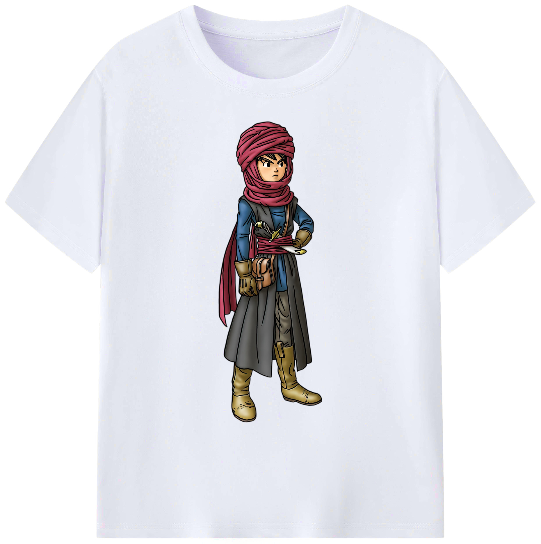（画像用） ドラゴンクエスト Doragon Kuesuto Dragon Quest 綿100％ メンズ半袖Tシャツ｜肌触りやわらか＆通気性