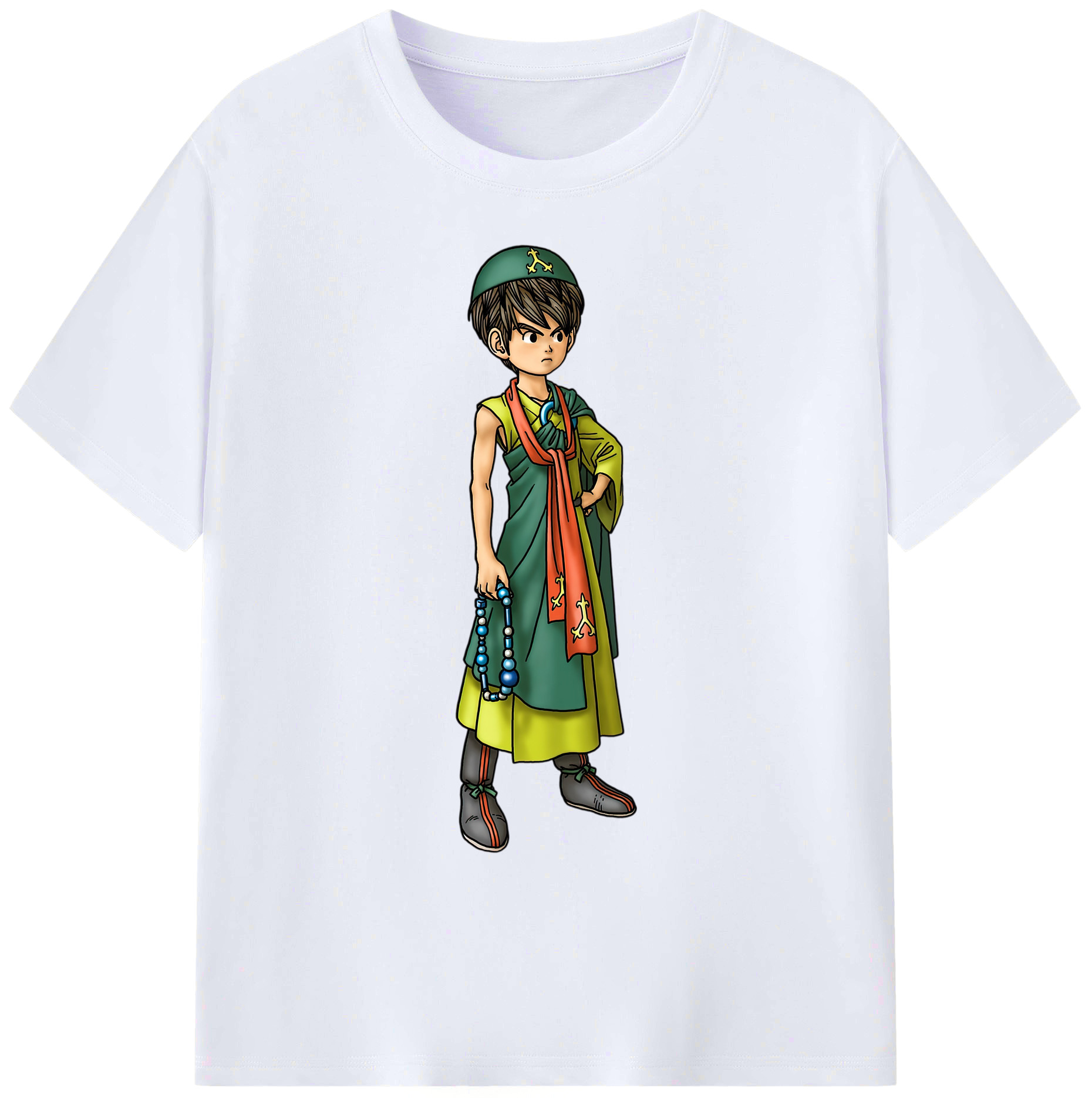 （画像用） ドラゴンクエスト Doragon Kuesuto Dragon Quest 綿100％ メンズ半袖Tシャツ｜肌触りやわらか＆通気性