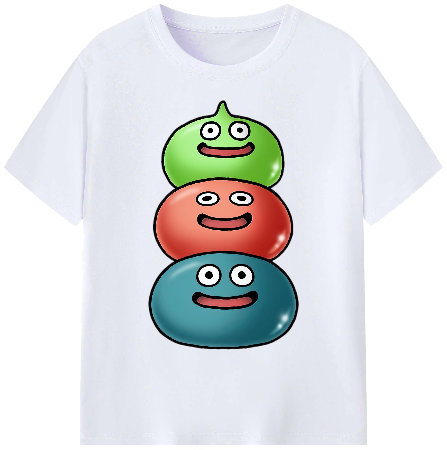 （画像用） ドラゴンクエスト Doragon Kuesuto Dragon Quest 綿100％ メンズ半袖Tシャツ｜肌触りやわらか＆通気性