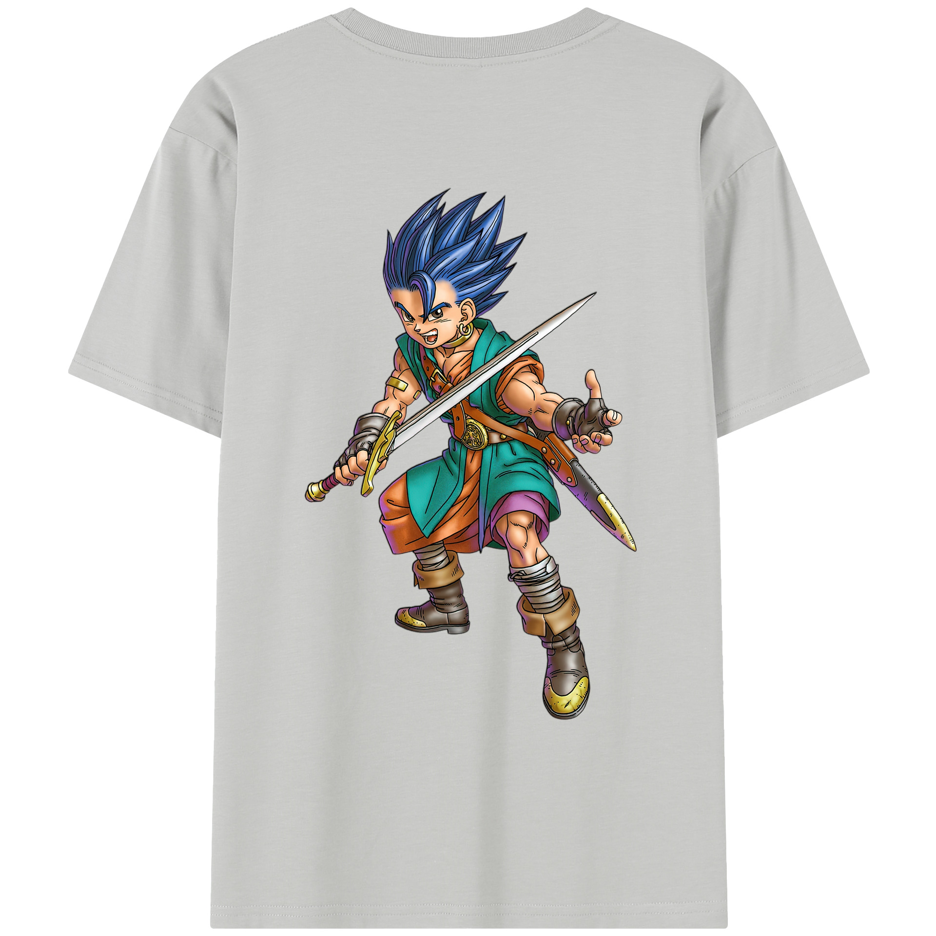 （画像用） ドラゴンクエスト Doragon Kuesuto Dragon Quest レディース半袖Tシャツ(バックプリント)