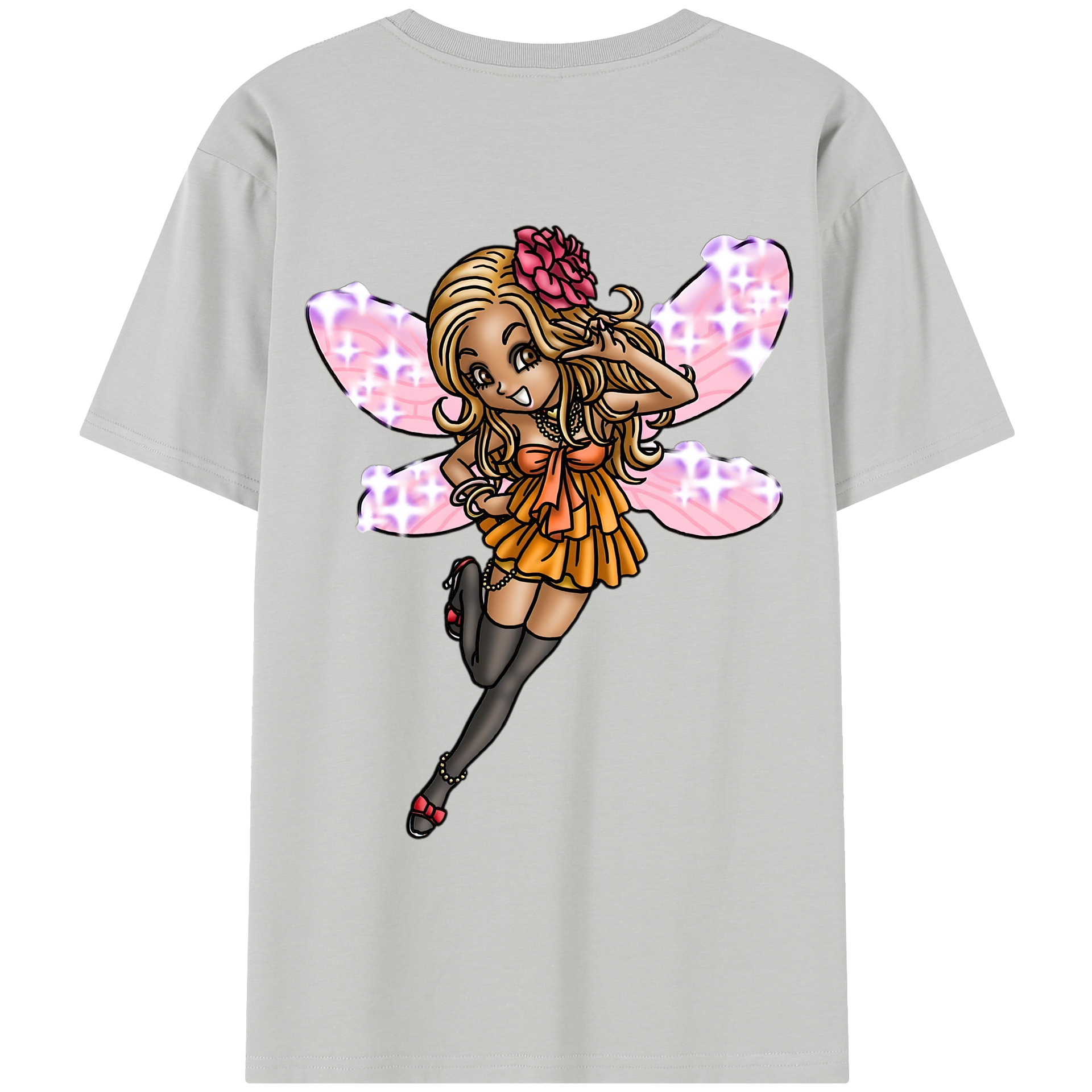 （画像用） ドラゴンクエスト Doragon Kuesuto Dragon Quest レディース半袖Tシャツ(バックプリント)