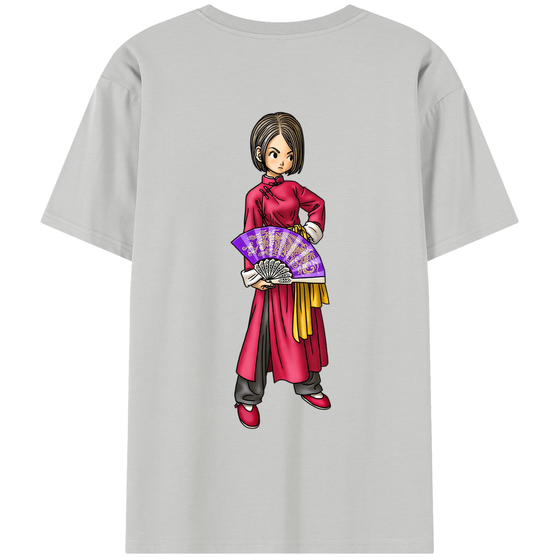 （画像用） ドラゴンクエスト Doragon Kuesuto Dragon Quest レディース半袖Tシャツ(バックプリント)