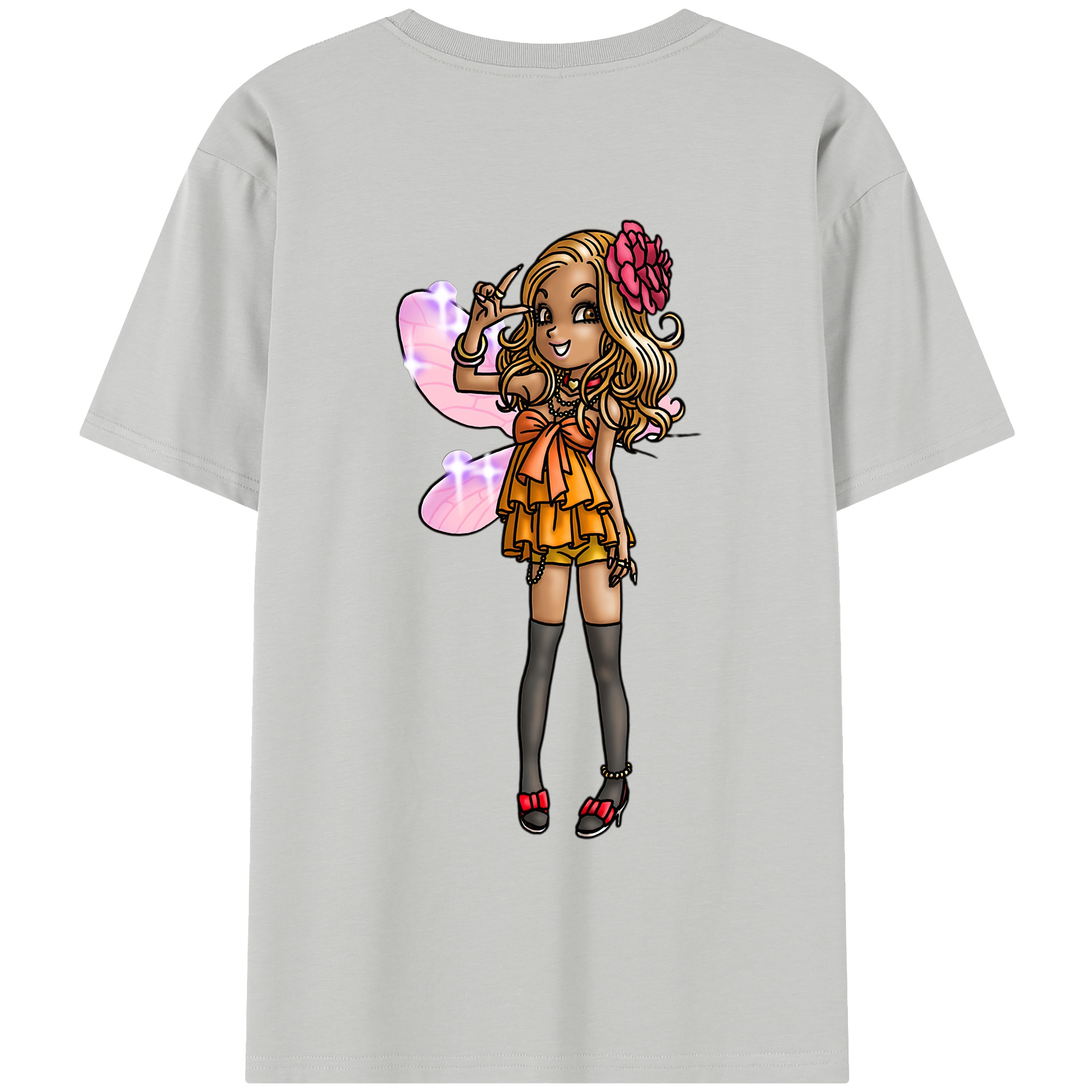 （画像用） ドラゴンクエスト Doragon Kuesuto Dragon Quest レディース半袖Tシャツ(バックプリント)