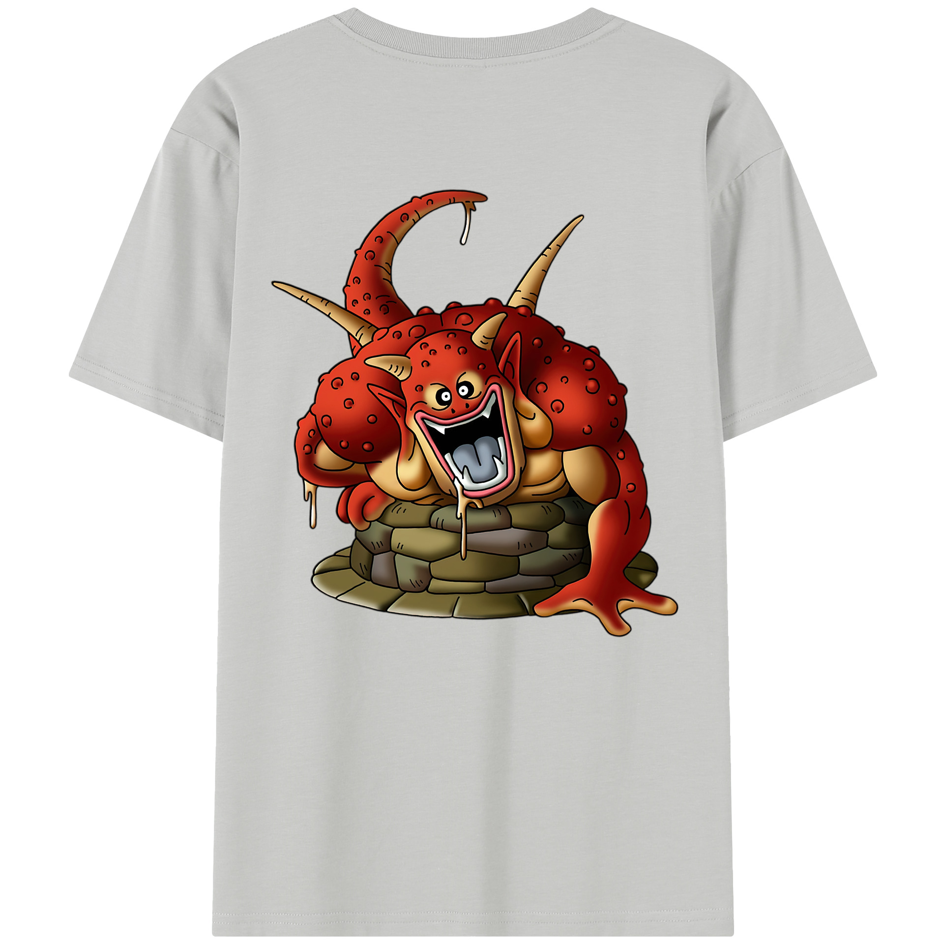 （画像用） ドラゴンクエスト Doragon Kuesuto Dragon Quest レディース半袖Tシャツ(バックプリント)