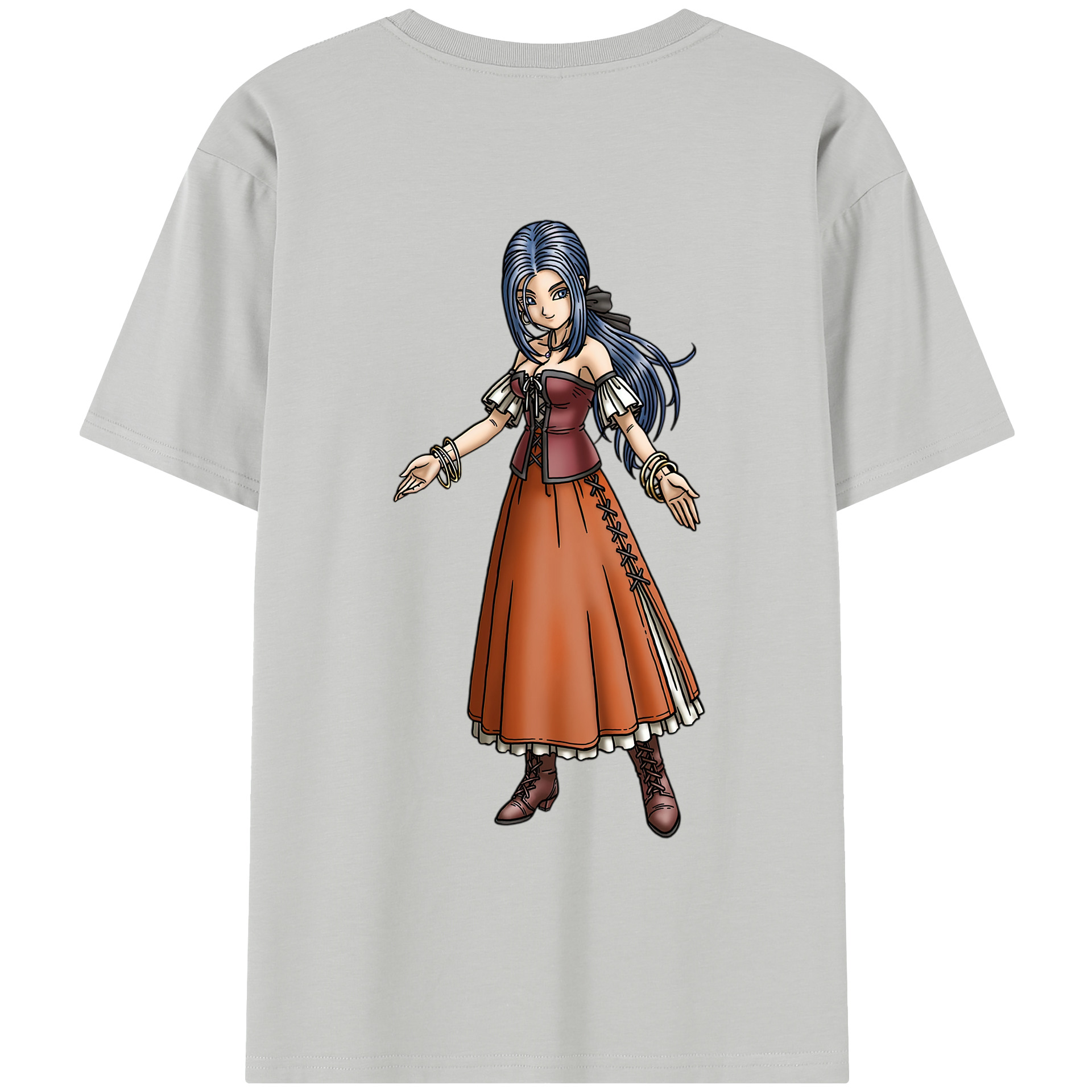 （画像用） ドラゴンクエスト Doragon Kuesuto Dragon Quest レディース半袖Tシャツ(バックプリント)