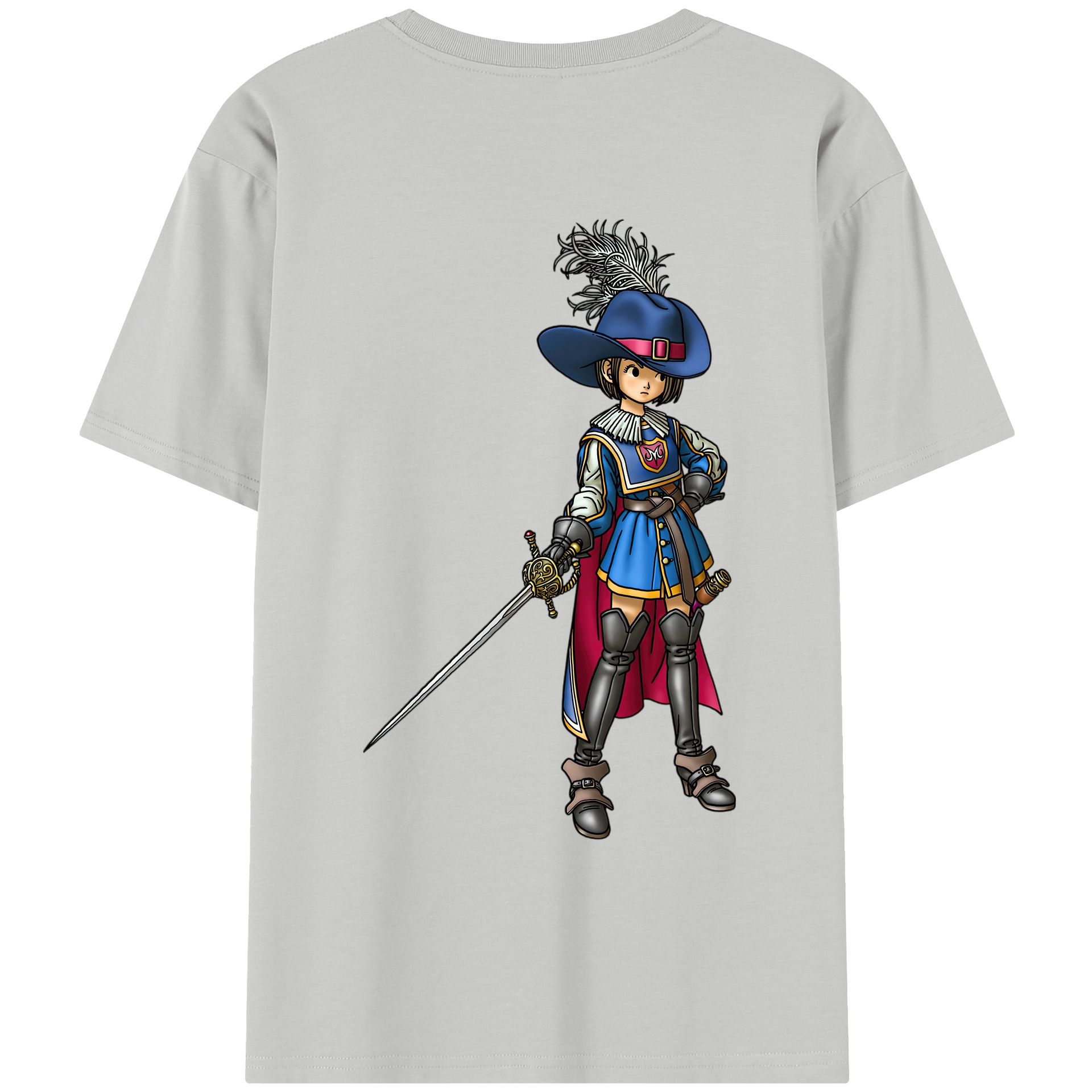 （画像用） ドラゴンクエスト Doragon Kuesuto Dragon Quest レディース半袖Tシャツ(バックプリント)