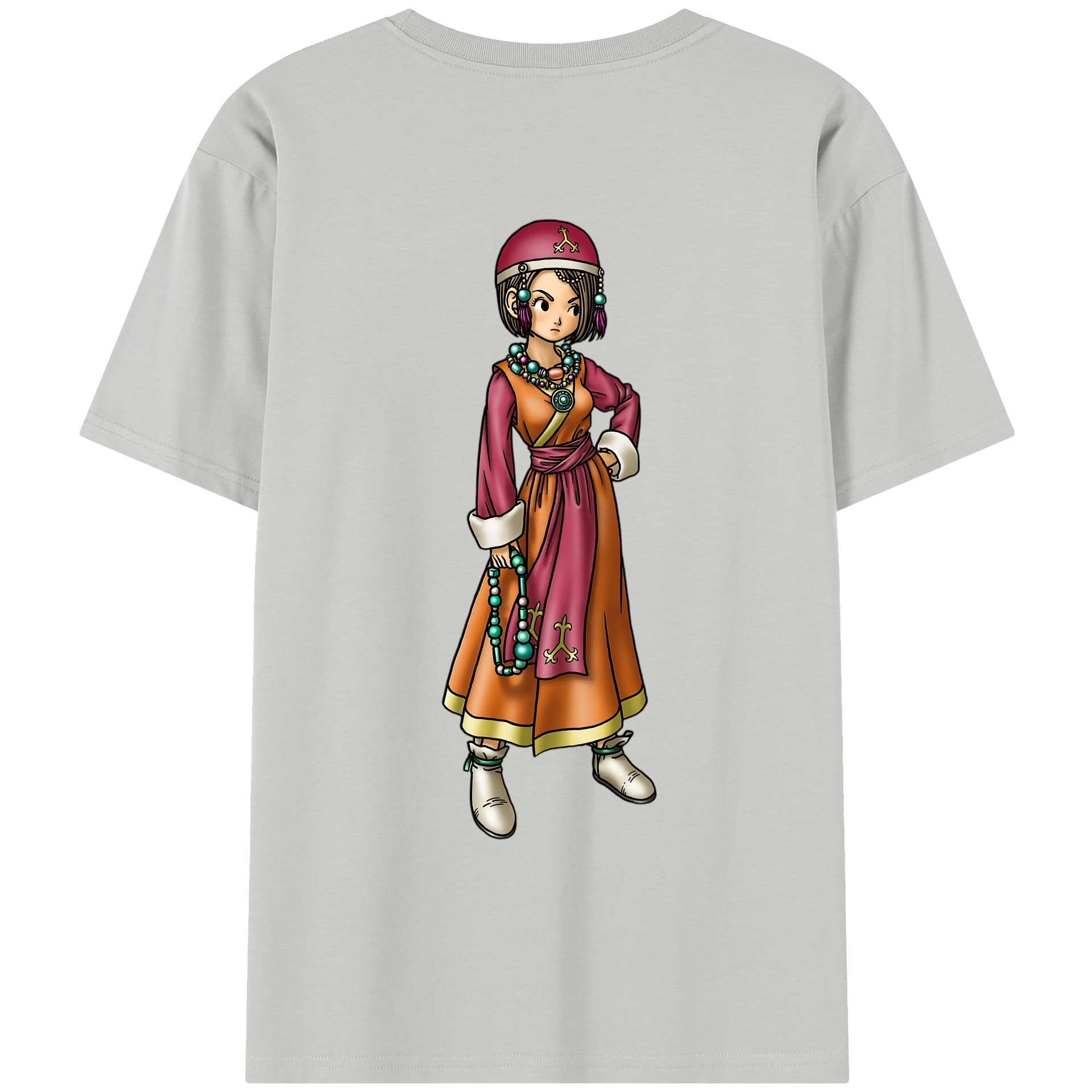 （画像用） ドラゴンクエスト Doragon Kuesuto Dragon Quest レディース半袖Tシャツ(バックプリント)