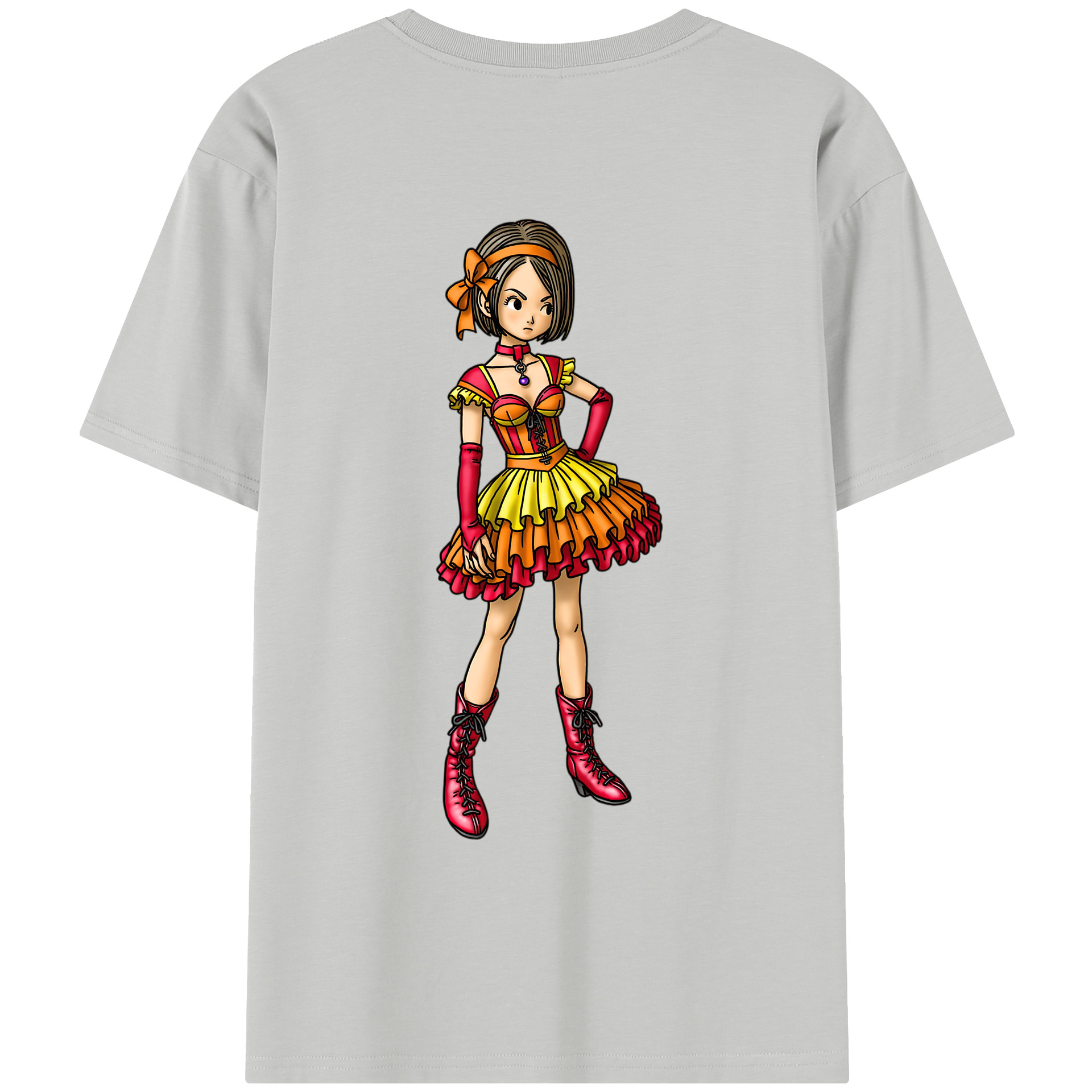 （画像用） ドラゴンクエスト Doragon Kuesuto Dragon Quest レディース半袖Tシャツ(バックプリント)