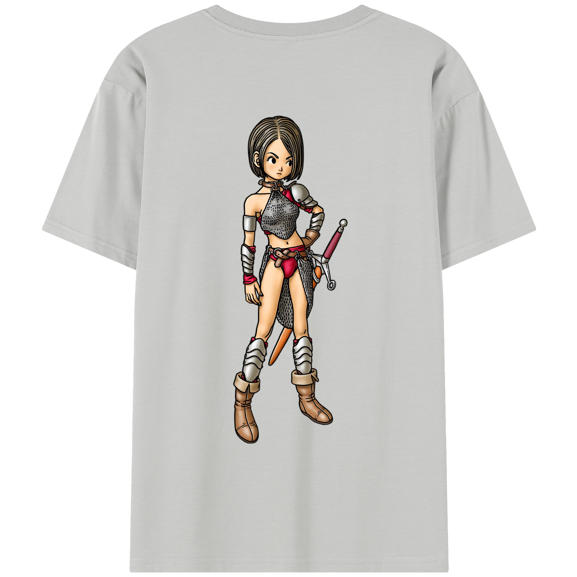 （画像用） ドラゴンクエスト Doragon Kuesuto Dragon Quest レディース半袖Tシャツ(バックプリント)