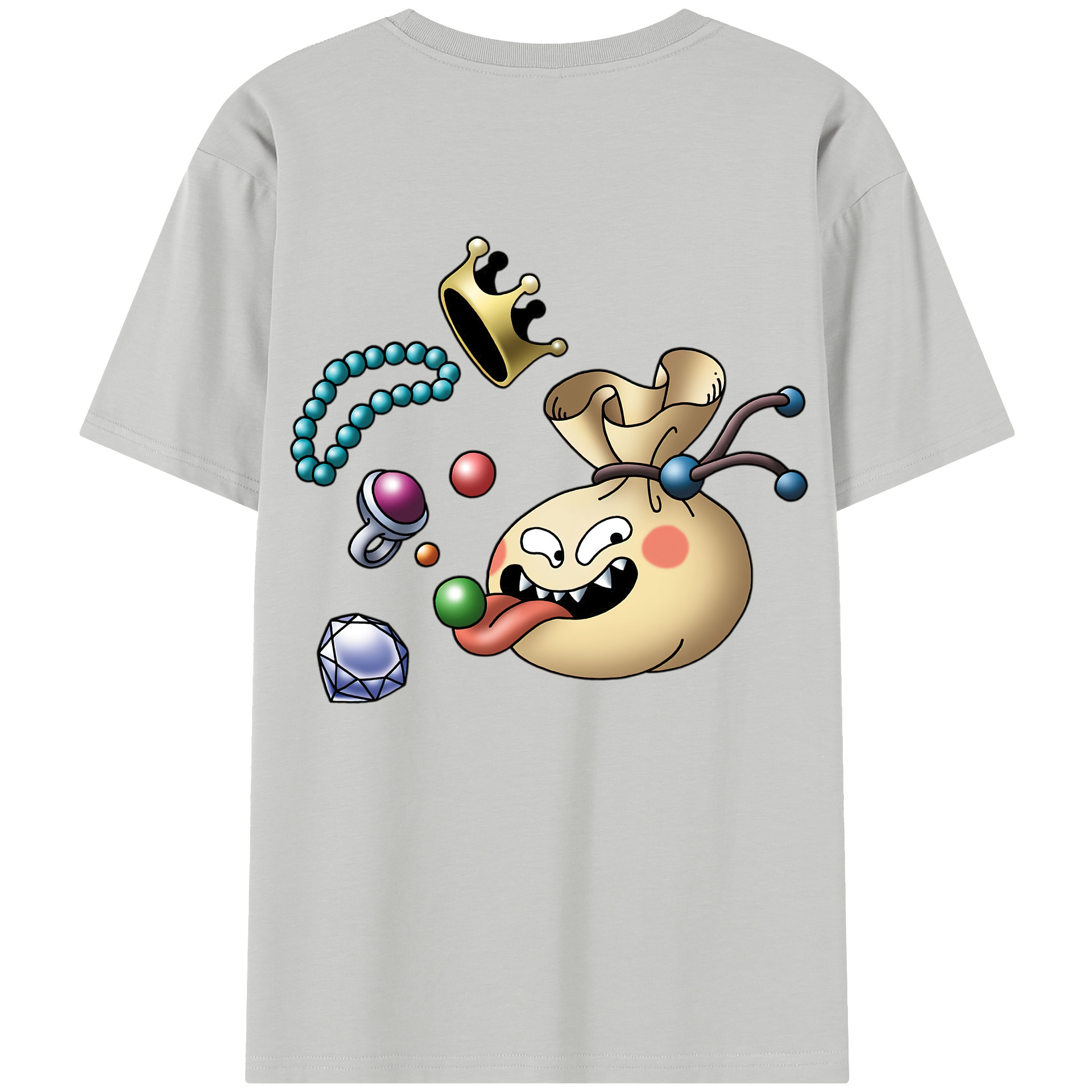 （画像用） ドラゴンクエスト Doragon Kuesuto Dragon Quest レディース半袖Tシャツ(バックプリント)
