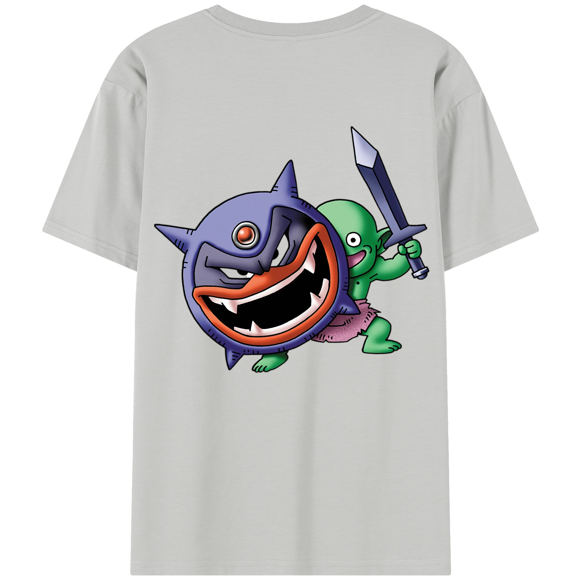 （画像用） ドラゴンクエスト Doragon Kuesuto Dragon Quest レディース半袖Tシャツ(バックプリント)