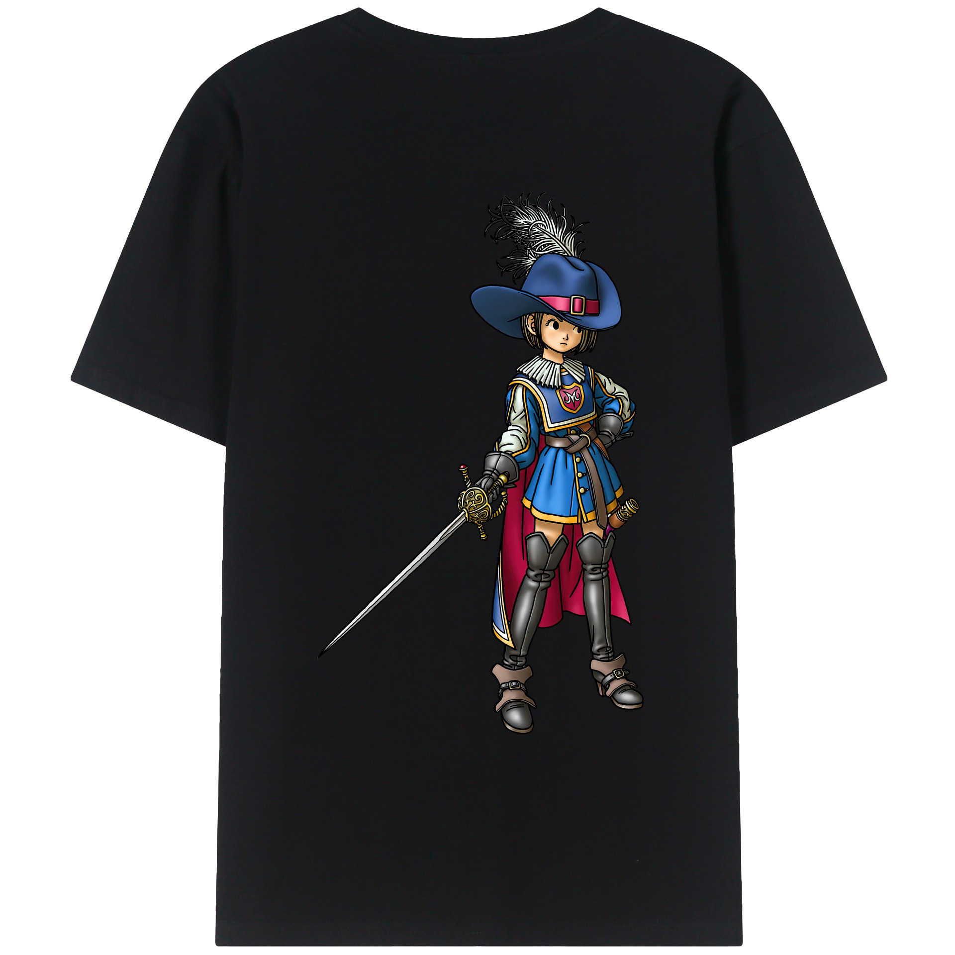 （画像用） ドラゴンクエスト Doragon Kuesuto Dragon Quest レディース半袖Tシャツ(バックプリント)