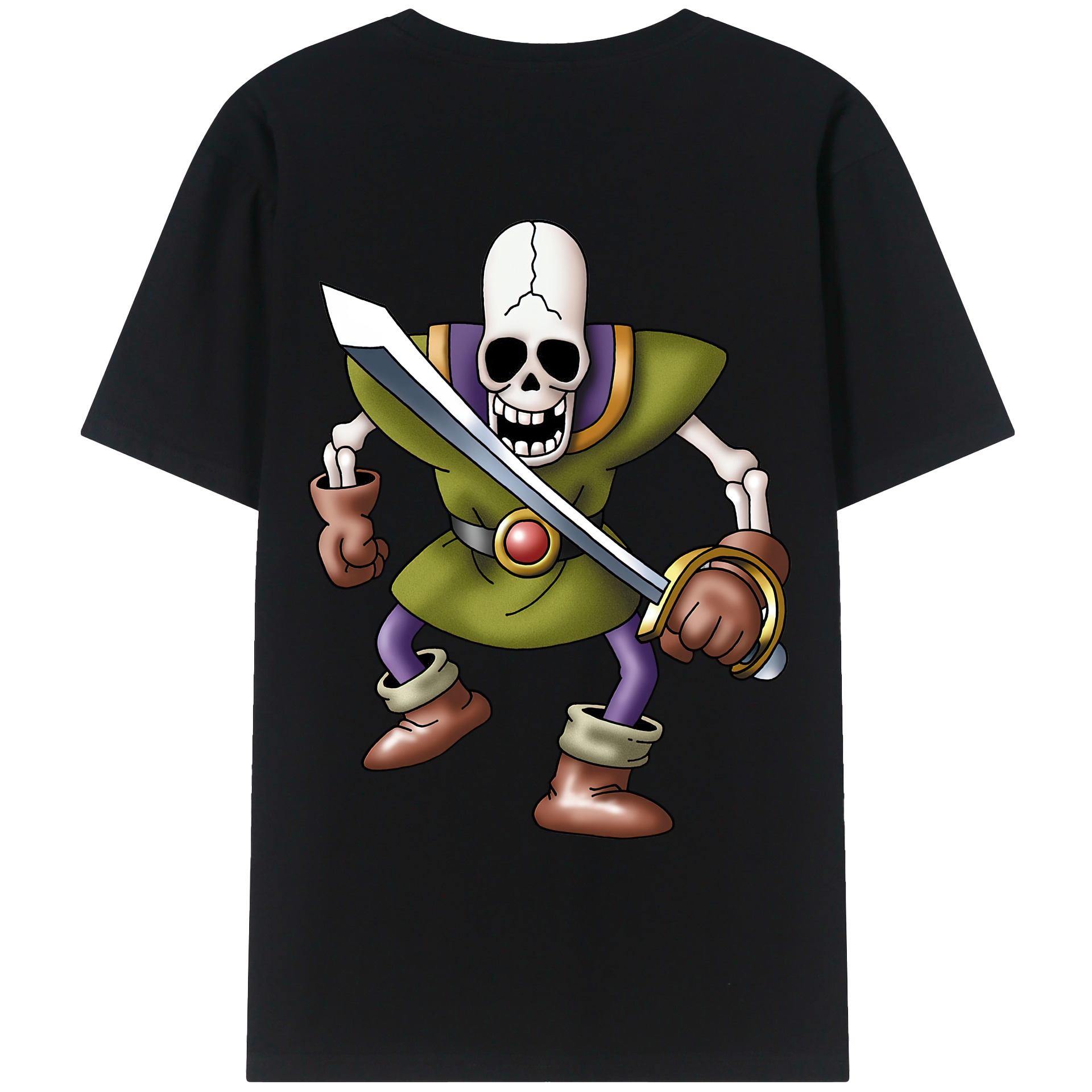 （画像用） ドラゴンクエスト Doragon Kuesuto Dragon Quest レディース半袖Tシャツ(バックプリント)