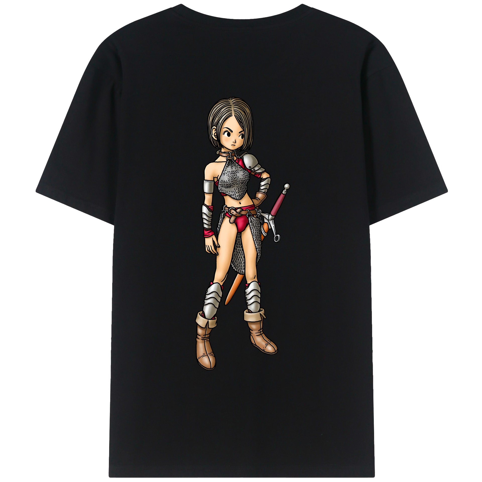 （画像用） ドラゴンクエスト Doragon Kuesuto Dragon Quest レディース半袖Tシャツ(バックプリント)