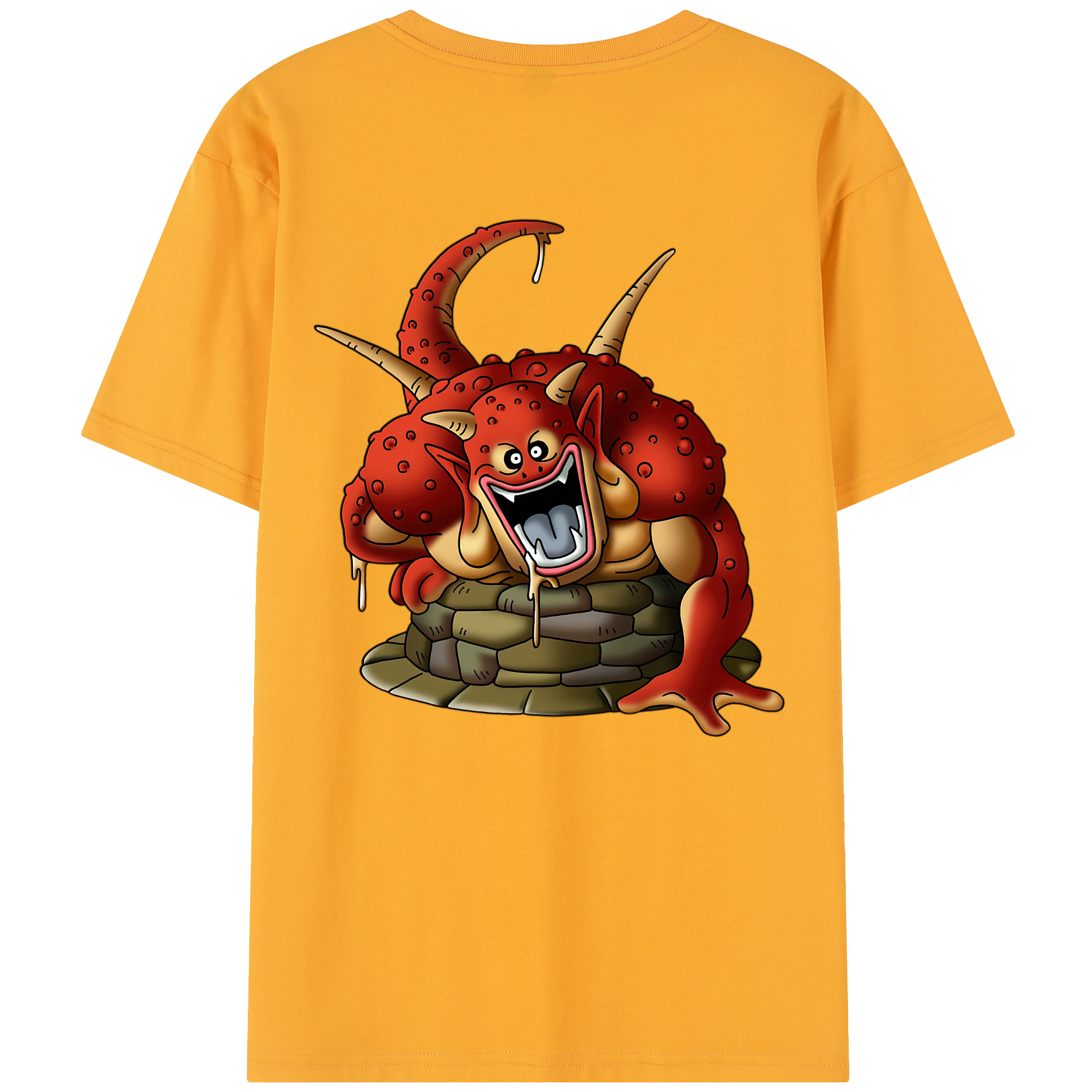 （画像用） ドラゴンクエスト Doragon Kuesuto Dragon Quest レディース半袖Tシャツ(バックプリント)