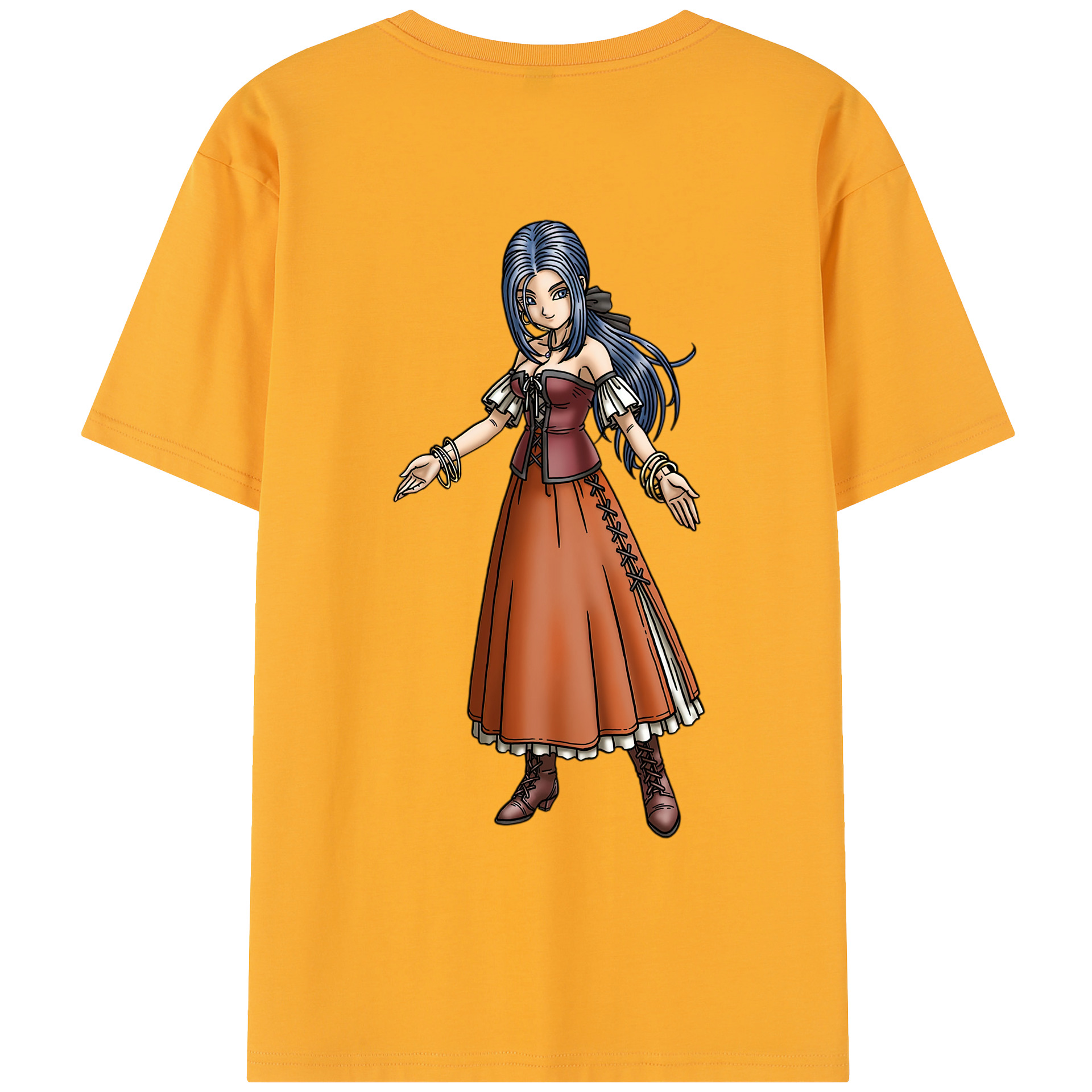 （画像用） ドラゴンクエスト Doragon Kuesuto Dragon Quest レディース半袖Tシャツ(バックプリント)