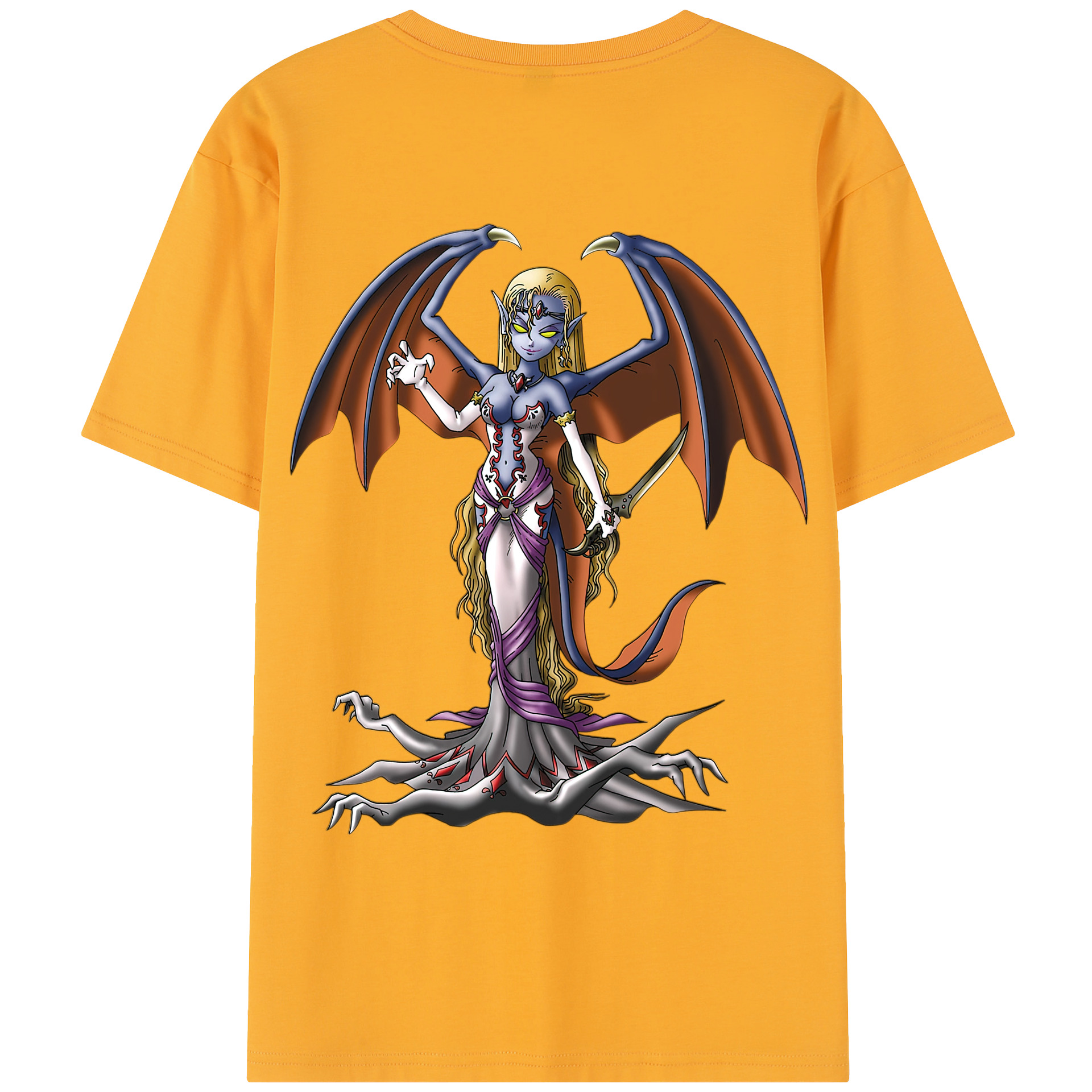 （画像用） ドラゴンクエスト Doragon Kuesuto Dragon Quest レディース半袖Tシャツ(バックプリント)