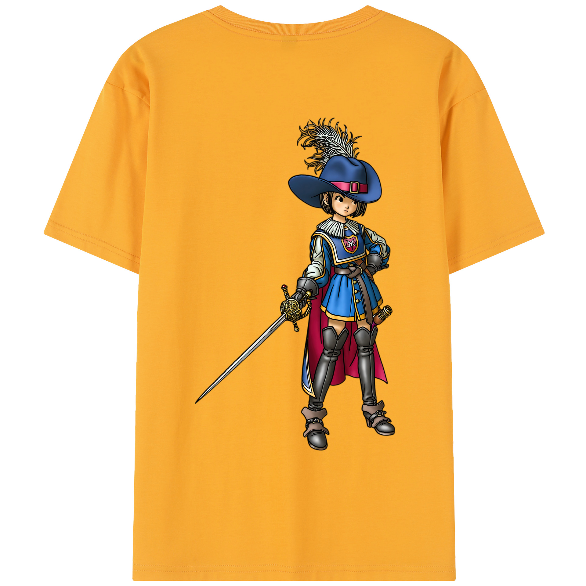 （画像用） ドラゴンクエスト Doragon Kuesuto Dragon Quest レディース半袖Tシャツ(バックプリント)