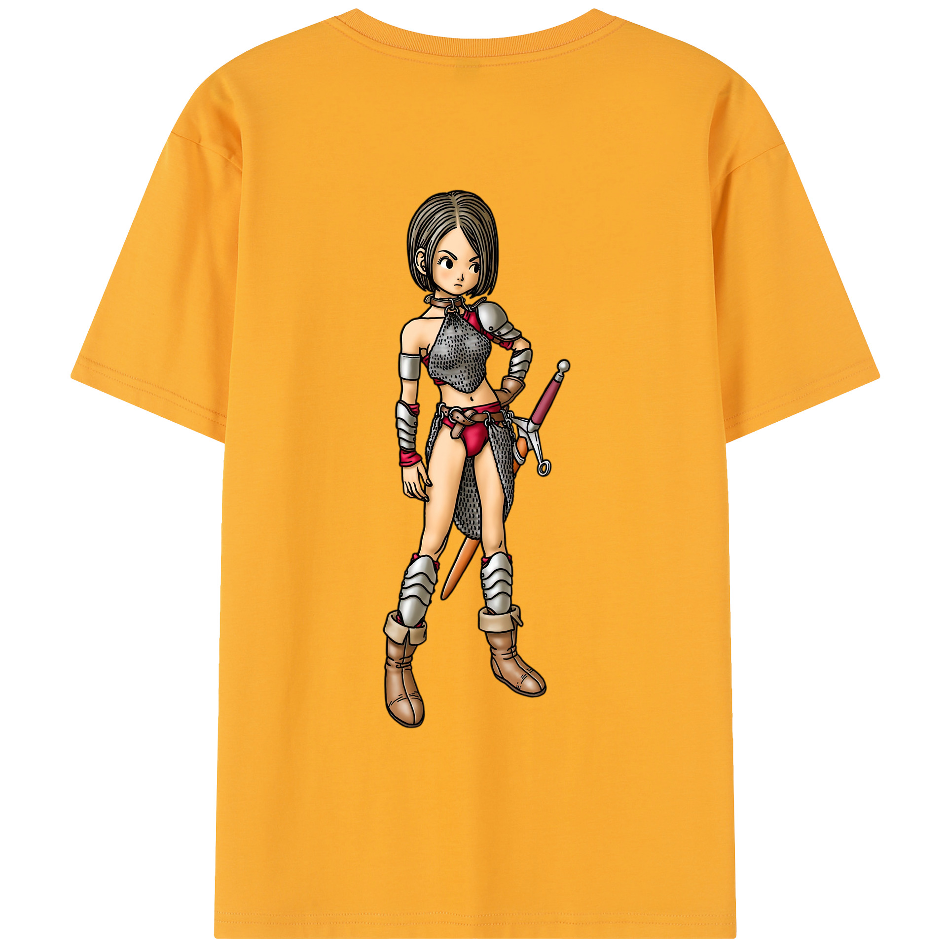 （画像用） ドラゴンクエスト Doragon Kuesuto Dragon Quest レディース半袖Tシャツ(バックプリント)