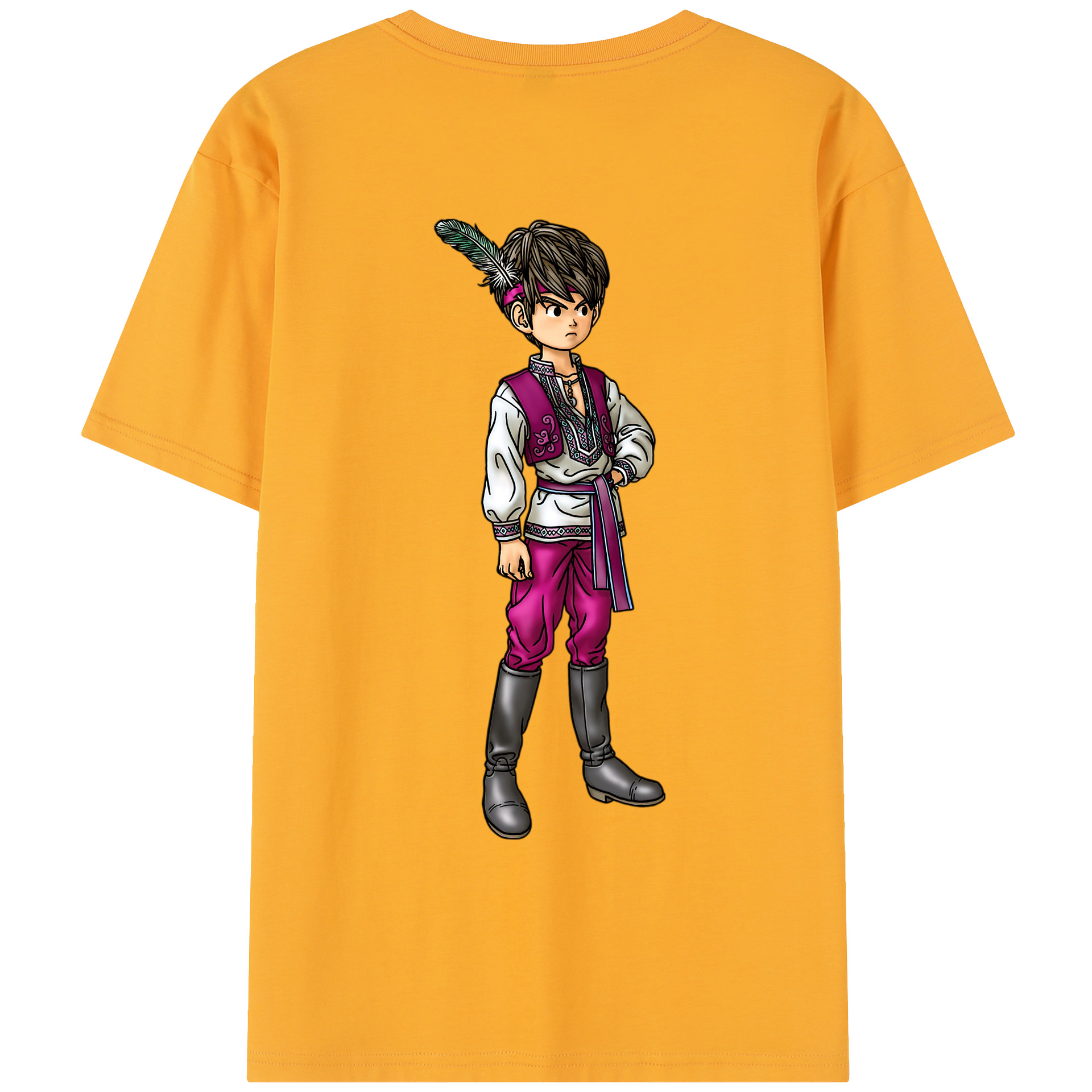 （画像用） ドラゴンクエスト Doragon Kuesuto Dragon Quest レディース半袖Tシャツ(バックプリント)