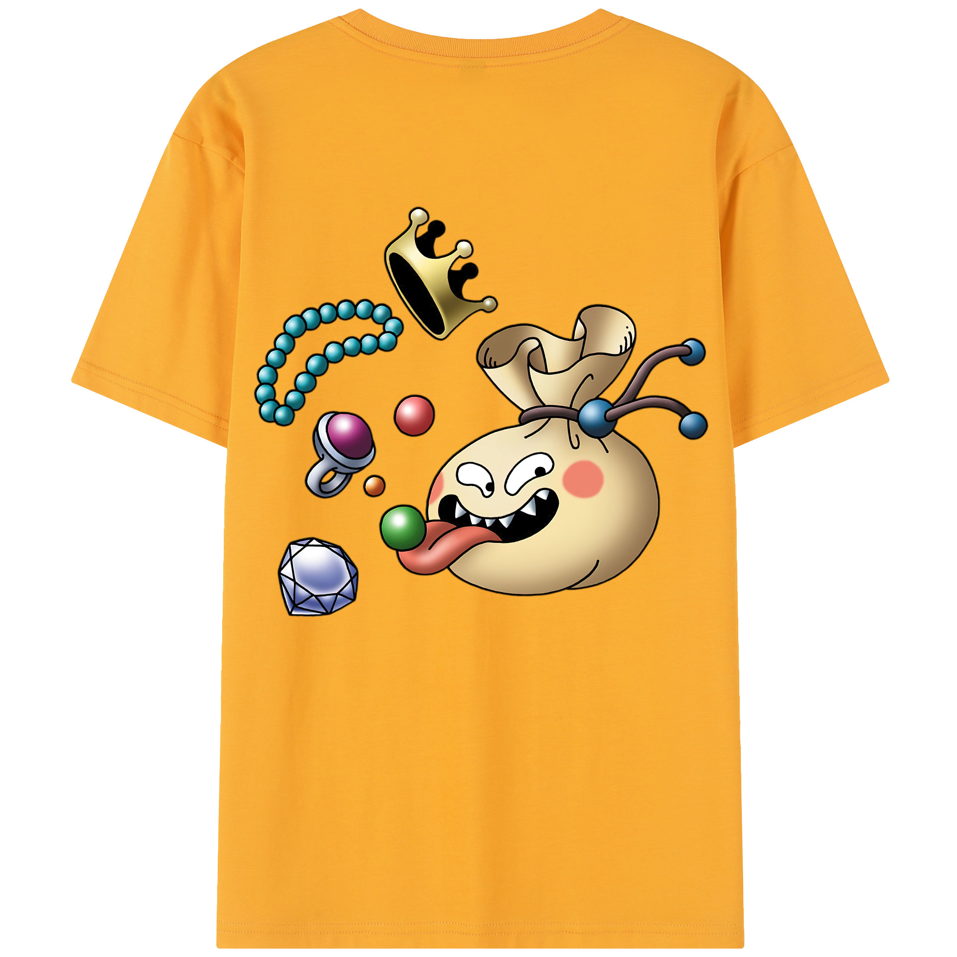 （画像用） ドラゴンクエスト Doragon Kuesuto Dragon Quest レディース半袖Tシャツ(バックプリント)