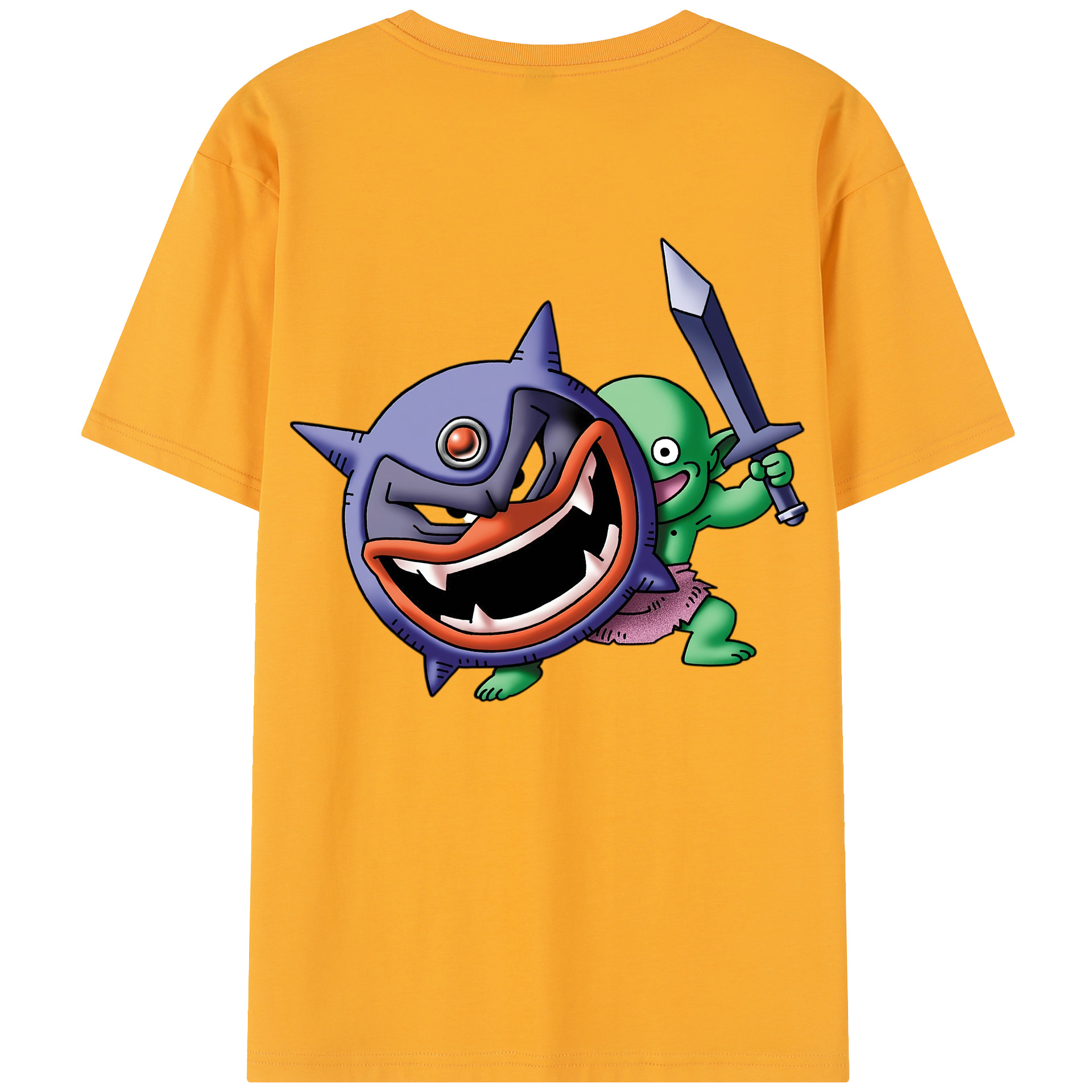 （画像用） ドラゴンクエスト Doragon Kuesuto Dragon Quest レディース半袖Tシャツ(バックプリント)