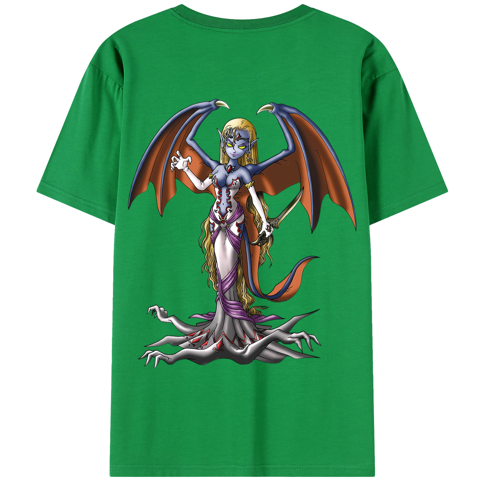 （画像用） ドラゴンクエスト Doragon Kuesuto Dragon Quest レディース半袖Tシャツ(バックプリント)