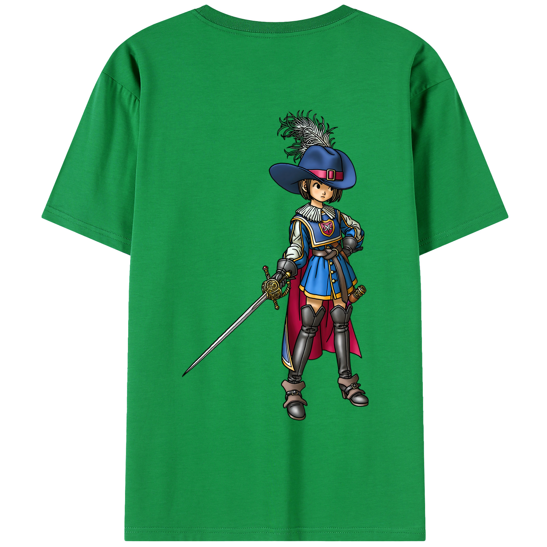（画像用） ドラゴンクエスト Doragon Kuesuto Dragon Quest レディース半袖Tシャツ(バックプリント)