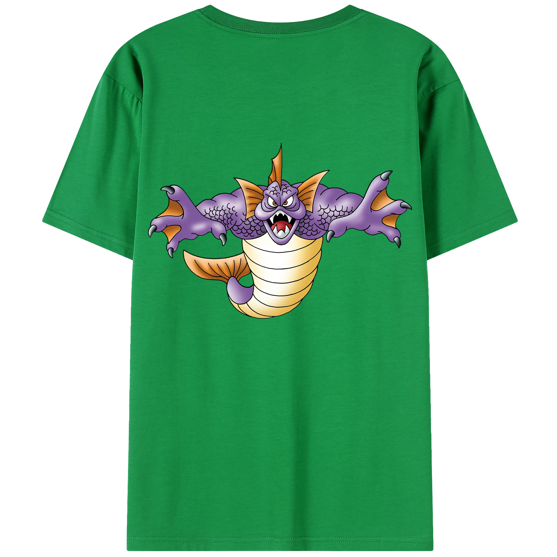 （画像用） ドラゴンクエスト Doragon Kuesuto Dragon Quest レディース半袖Tシャツ(バックプリント)