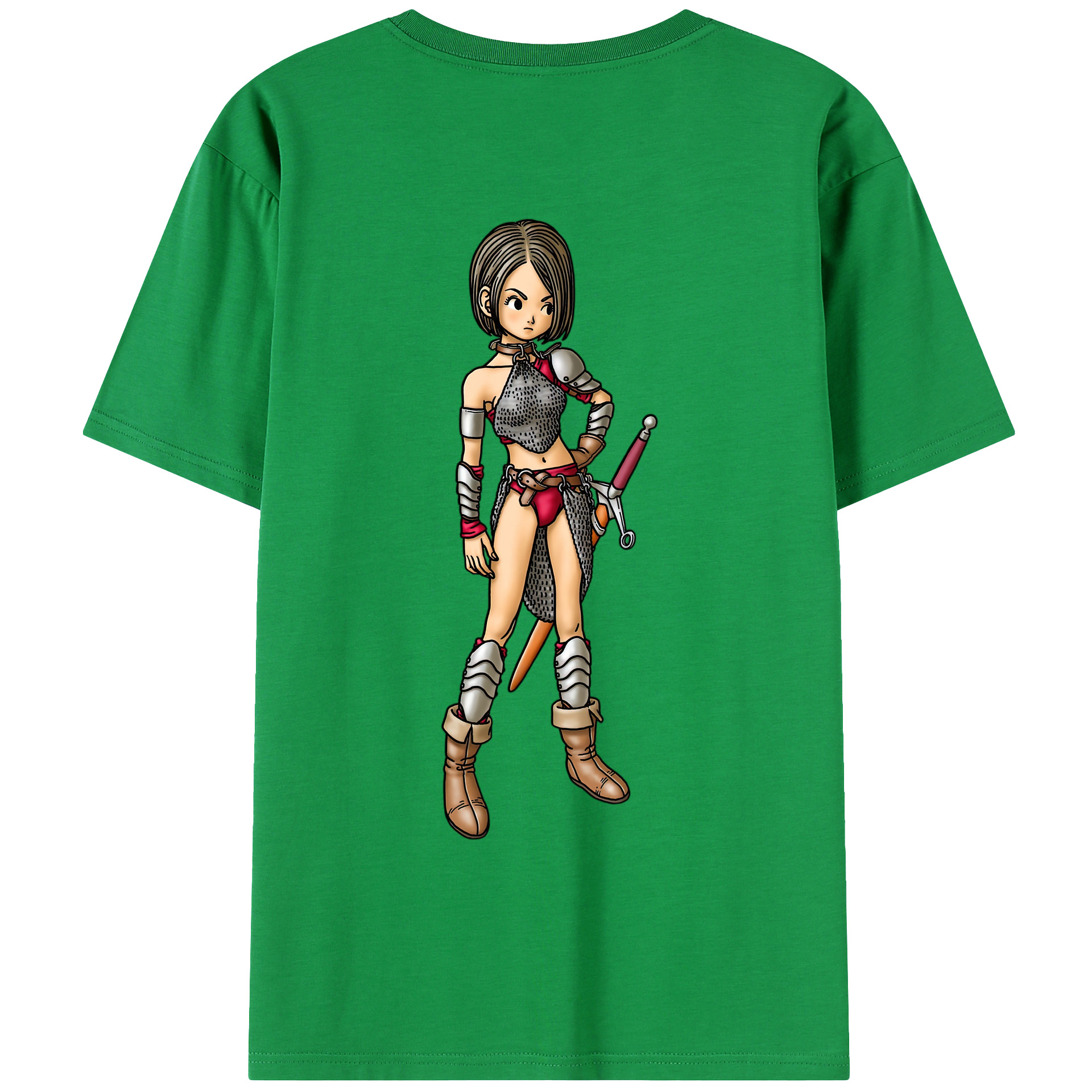 （画像用） ドラゴンクエスト Doragon Kuesuto Dragon Quest レディース半袖Tシャツ(バックプリント)