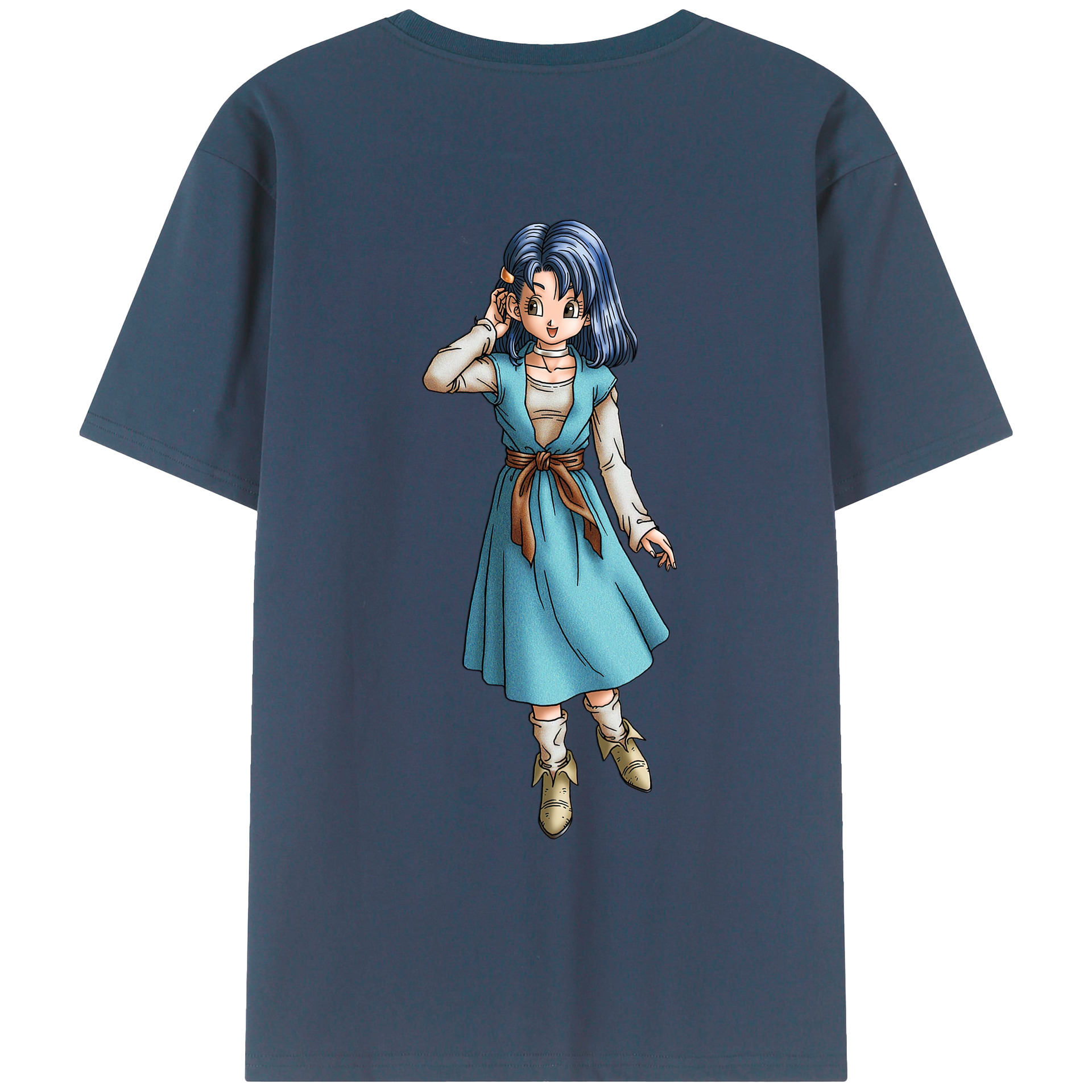 （画像用） ドラゴンクエスト Doragon Kuesuto Dragon Quest レディース半袖Tシャツ(バックプリント)