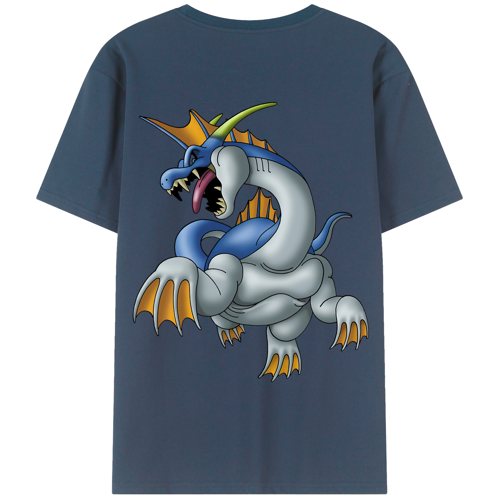 （画像用） ドラゴンクエスト Doragon Kuesuto Dragon Quest レディース半袖Tシャツ(バックプリント)