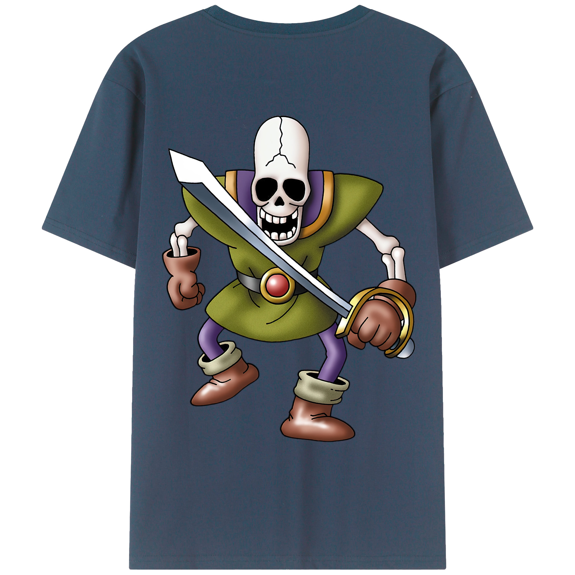 （画像用） ドラゴンクエスト Doragon Kuesuto Dragon Quest レディース半袖Tシャツ(バックプリント)