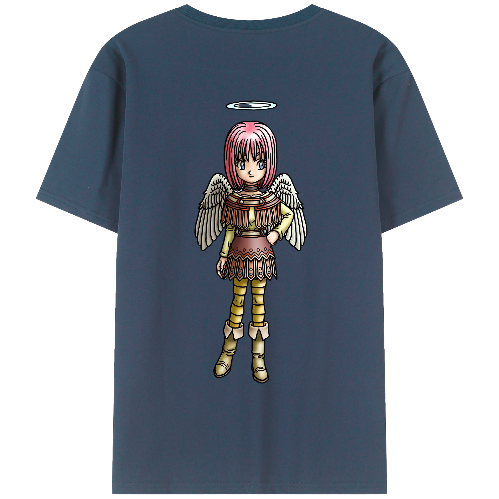 （画像用） ドラゴンクエスト Doragon Kuesuto Dragon Quest レディース半袖Tシャツ(バックプリント)