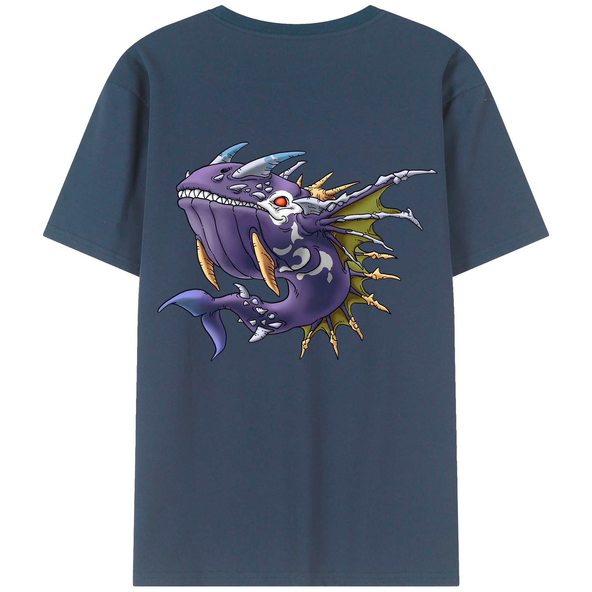 （画像用） ドラゴンクエスト Doragon Kuesuto Dragon Quest レディース半袖Tシャツ(バックプリント)