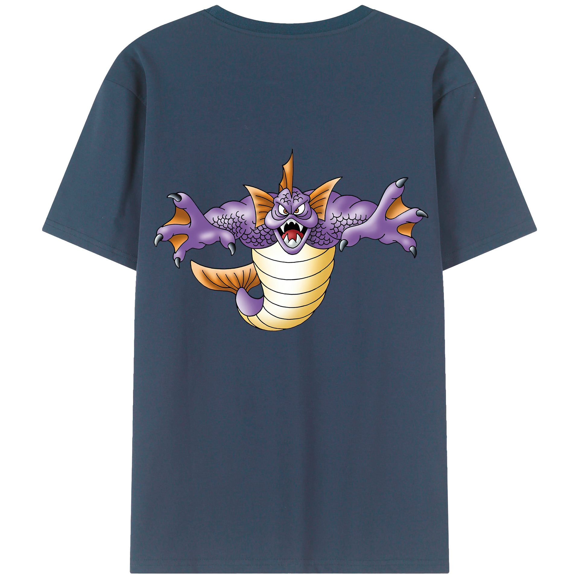 （画像用） ドラゴンクエスト Doragon Kuesuto Dragon Quest レディース半袖Tシャツ(バックプリント)