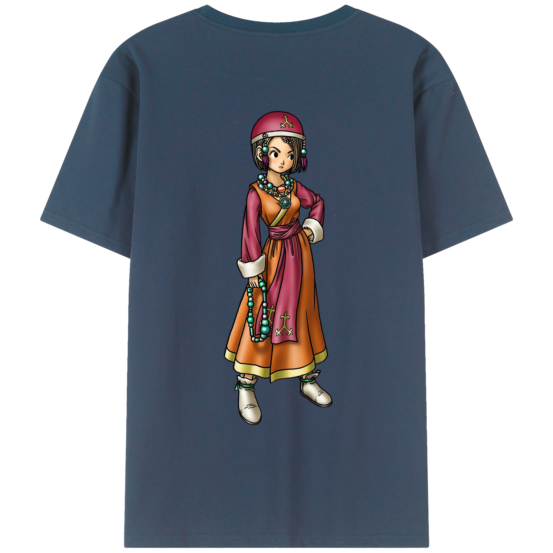 （画像用） ドラゴンクエスト Doragon Kuesuto Dragon Quest レディース半袖Tシャツ(バックプリント)