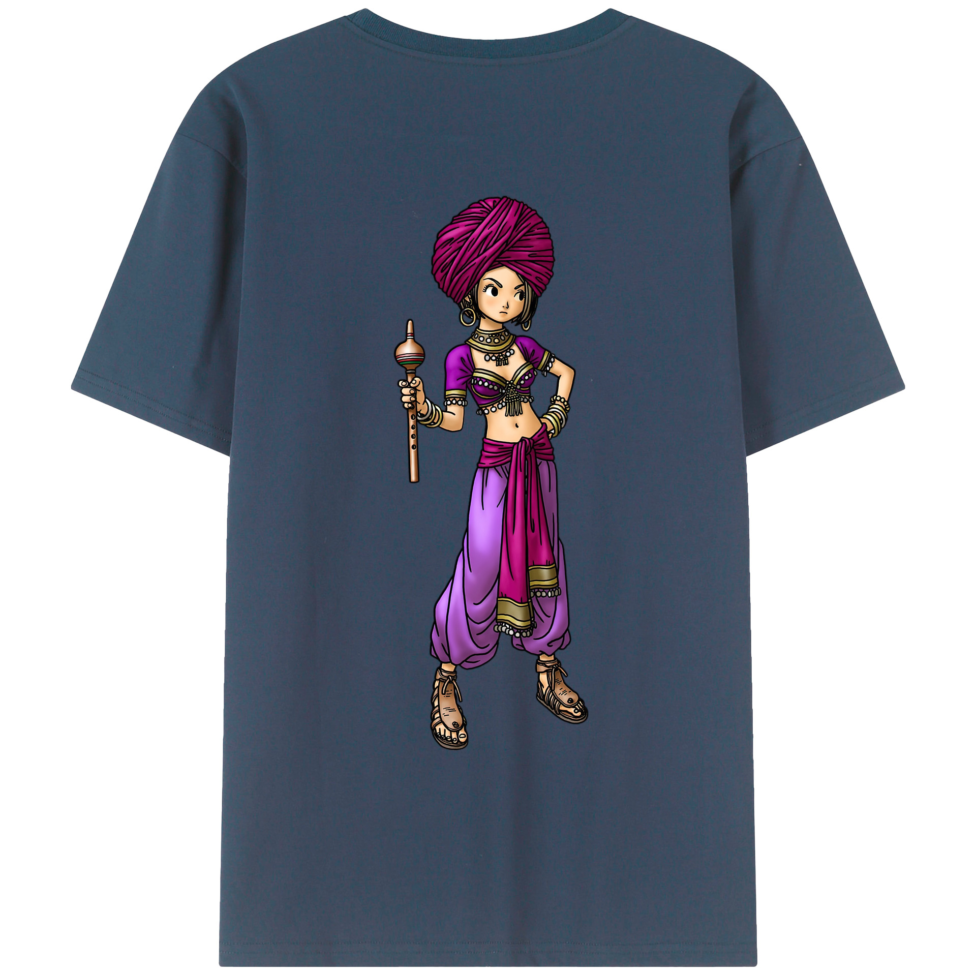 （画像用） ドラゴンクエスト Doragon Kuesuto Dragon Quest レディース半袖Tシャツ(バックプリント)
