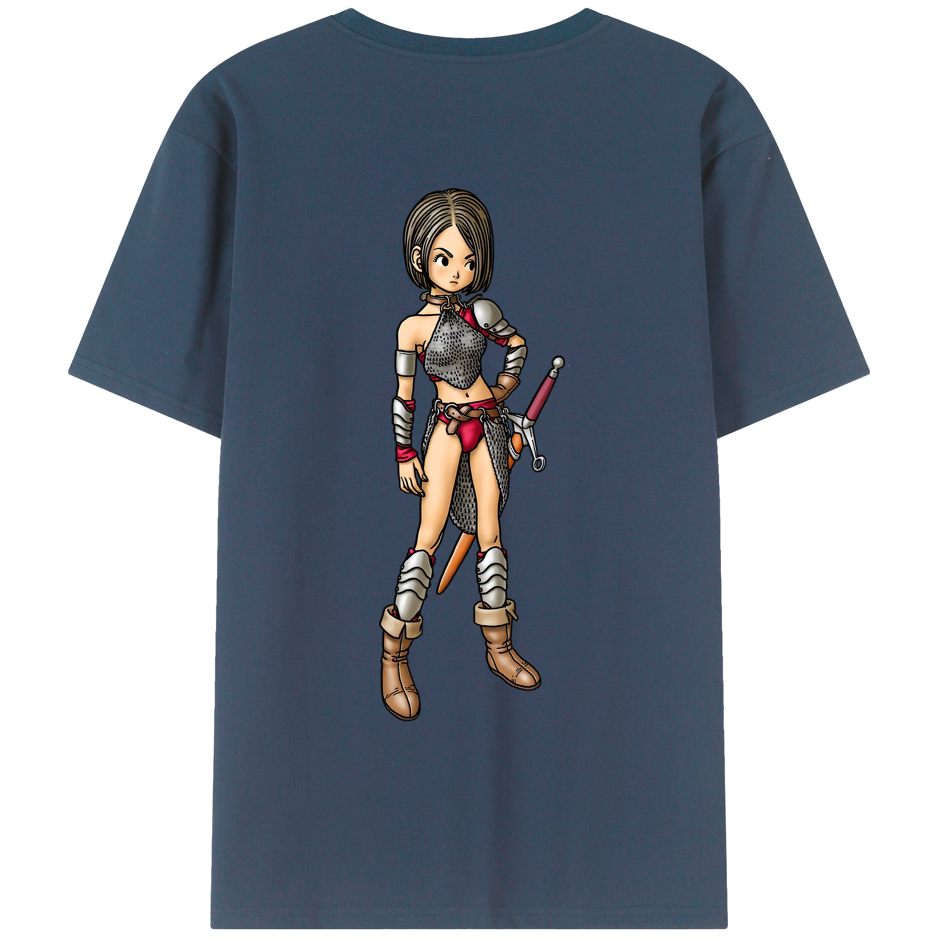 （画像用） ドラゴンクエスト Doragon Kuesuto Dragon Quest レディース半袖Tシャツ(バックプリント)