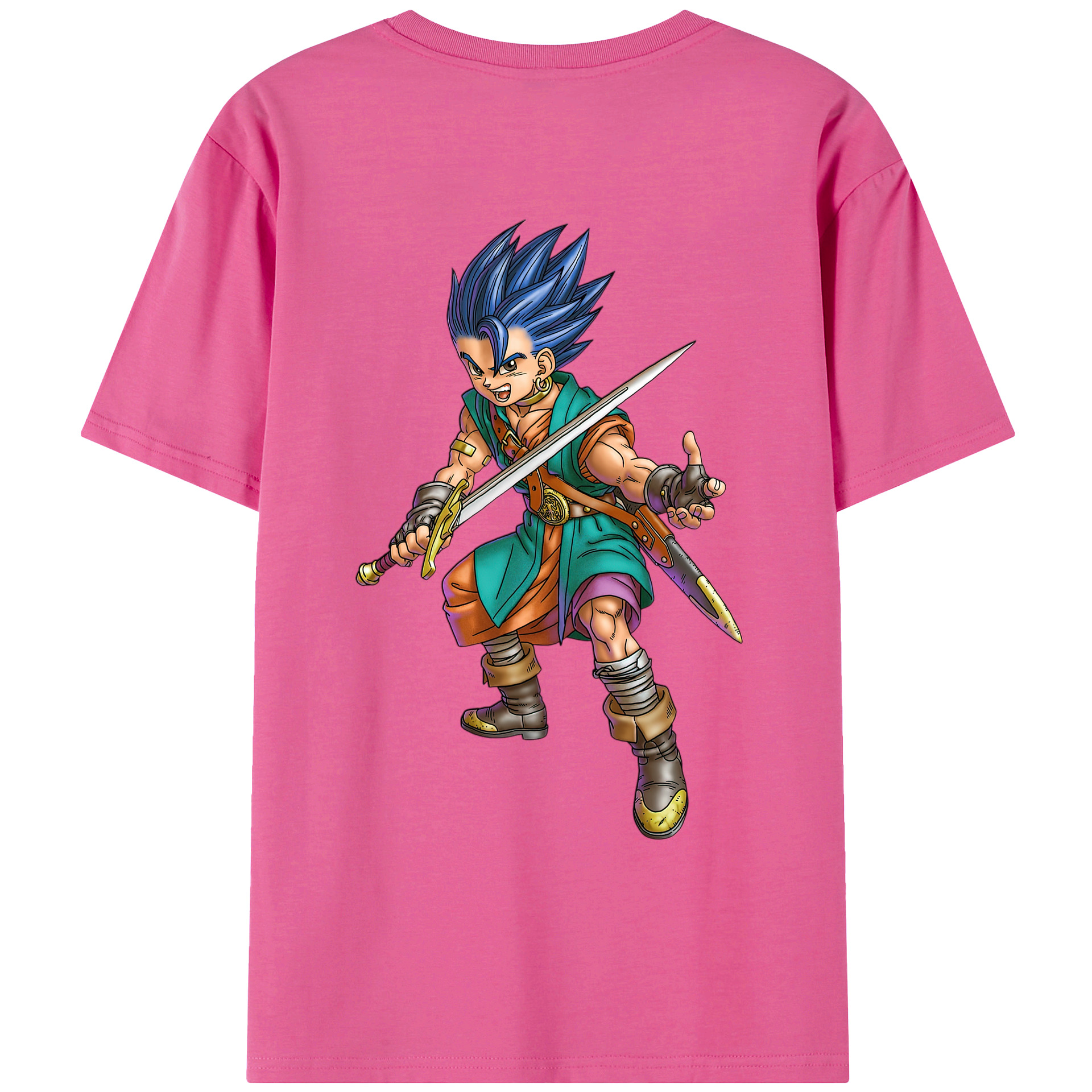 （画像用） ドラゴンクエスト Doragon Kuesuto Dragon Quest レディース半袖Tシャツ(バックプリント)